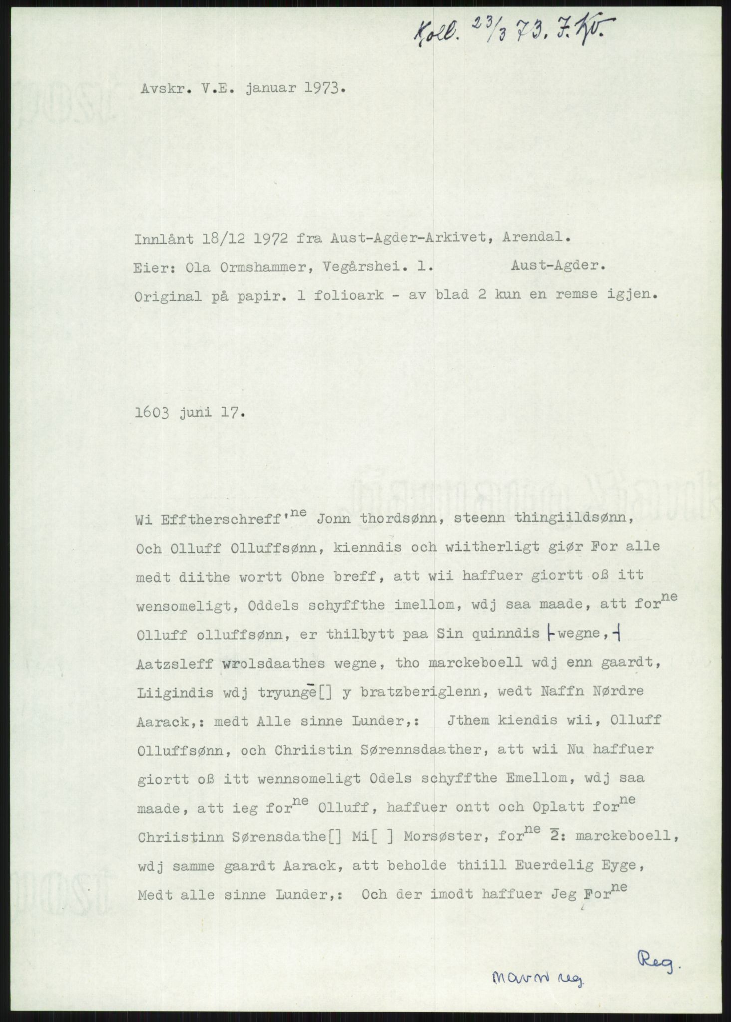 Samlinger til kildeutgivelse, Diplomavskriftsamlingen, AV/RA-EA-4053/H/Ha, p. 3640