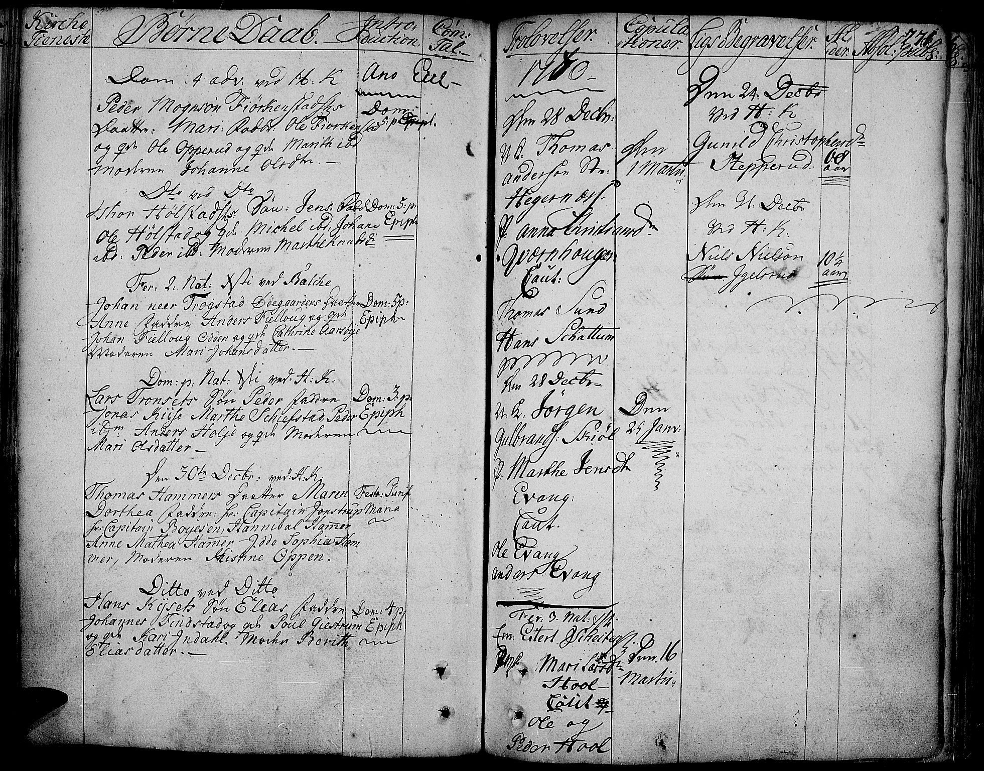 Toten prestekontor, SAH/PREST-102/H/Ha/Haa/L0005: Parish register (official) no. 5, 1761-1772, p. 271