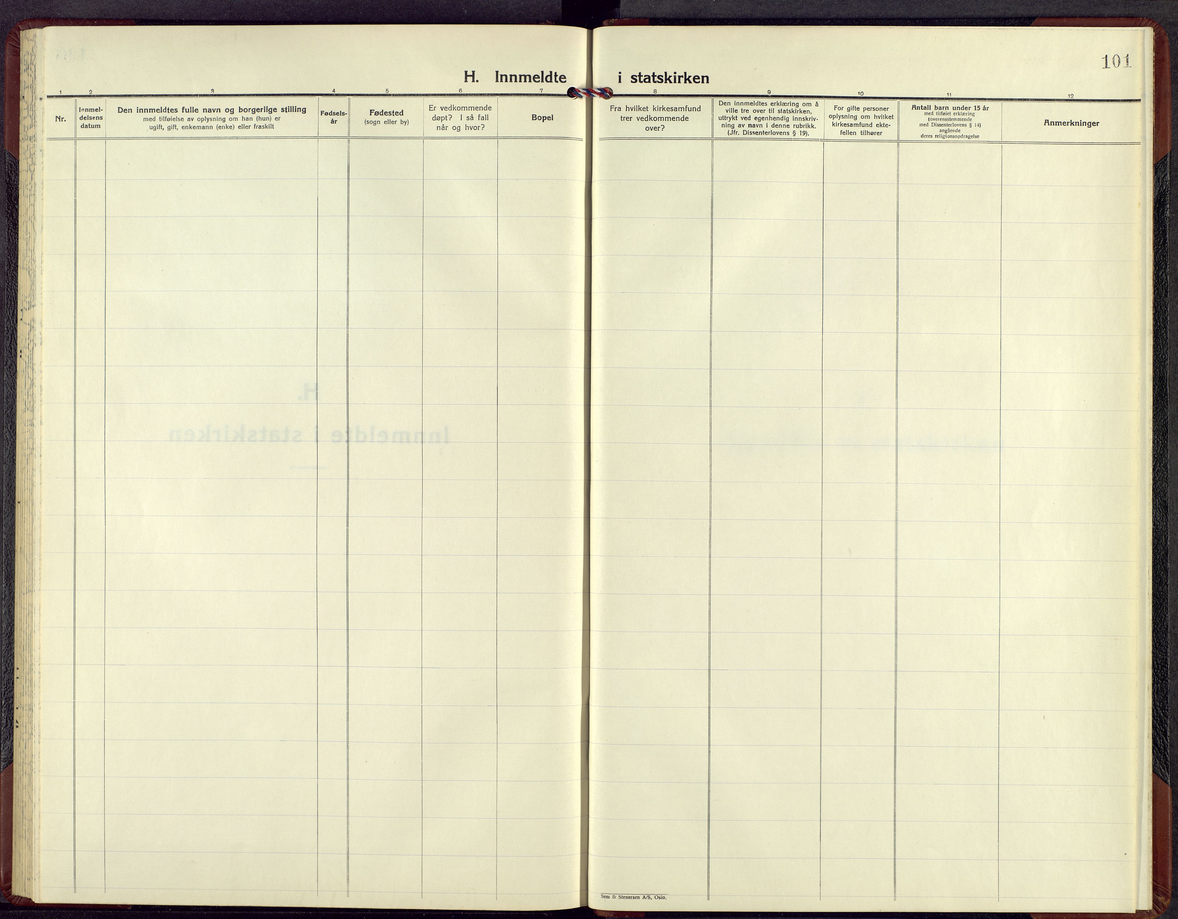 Tynset prestekontor, SAH/PREST-058/H/Ha/Hab/L0015: Parish register (copy) no. 15, 1947-1961, p. 101