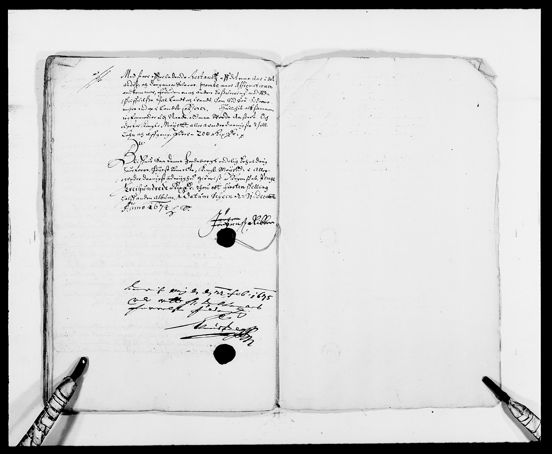 Rentekammeret inntil 1814, Reviderte regnskaper, Fogderegnskap, AV/RA-EA-4092/R34/L2042: Fogderegnskap Bamble, 1673-1675, p. 275