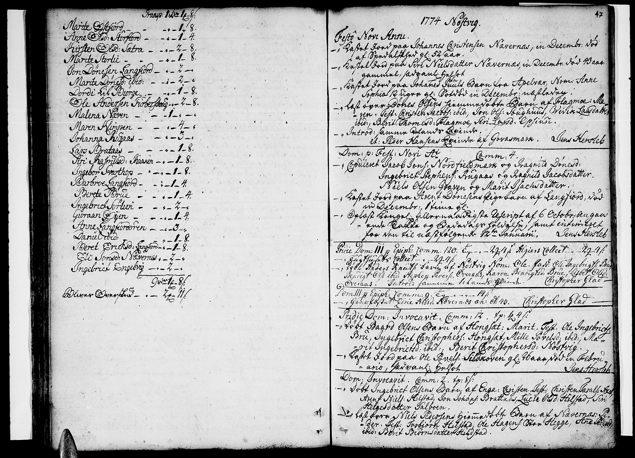 Ministerialprotokoller, klokkerbøker og fødselsregistre - Nordland, AV/SAT-A-1459/814/L0222: Parish register (official) no. 814A03, 1752-1819, p. 47