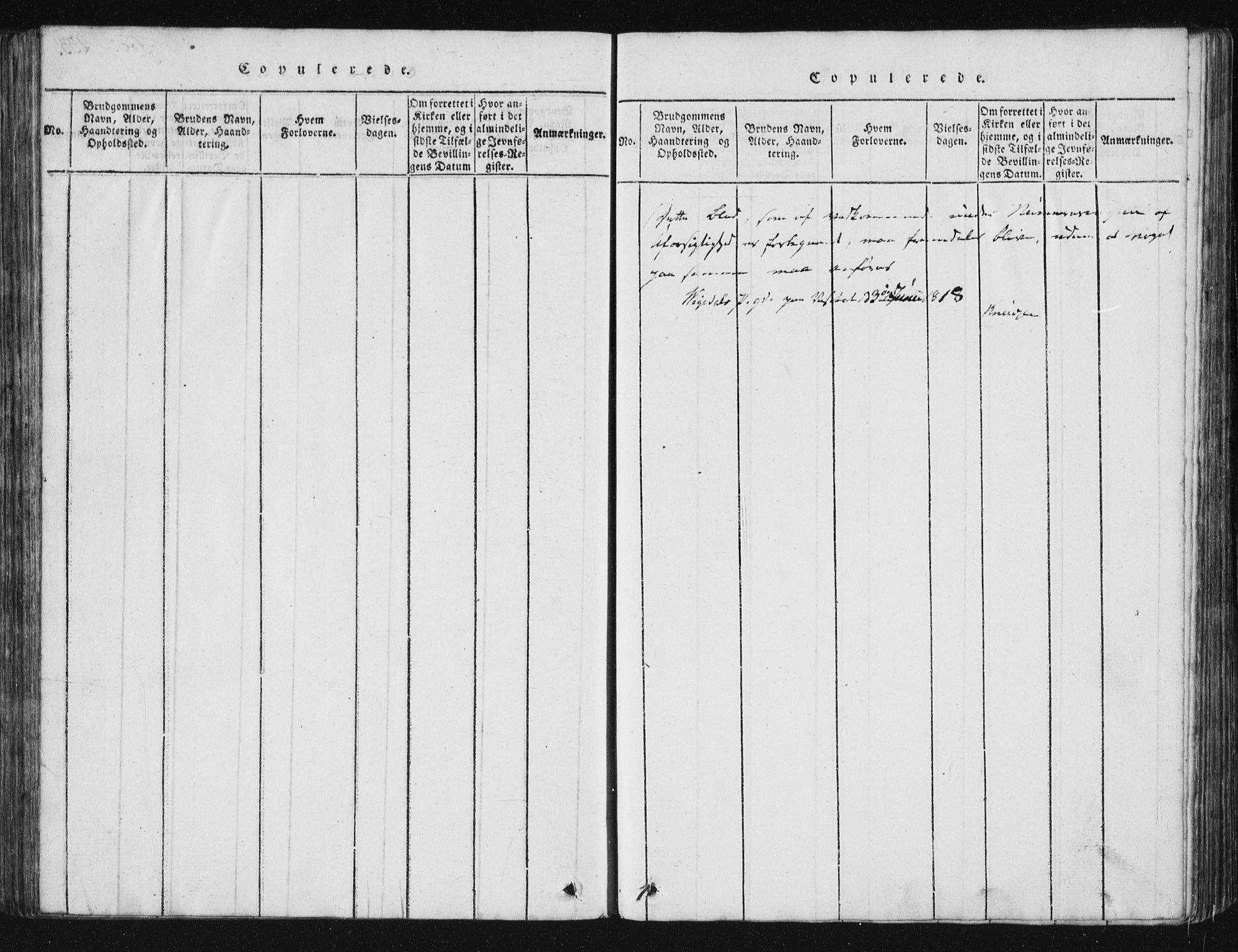 Vikedal sokneprestkontor, SAST/A-101840/01/V: Parish register (copy) no. B 2, 1816-1863