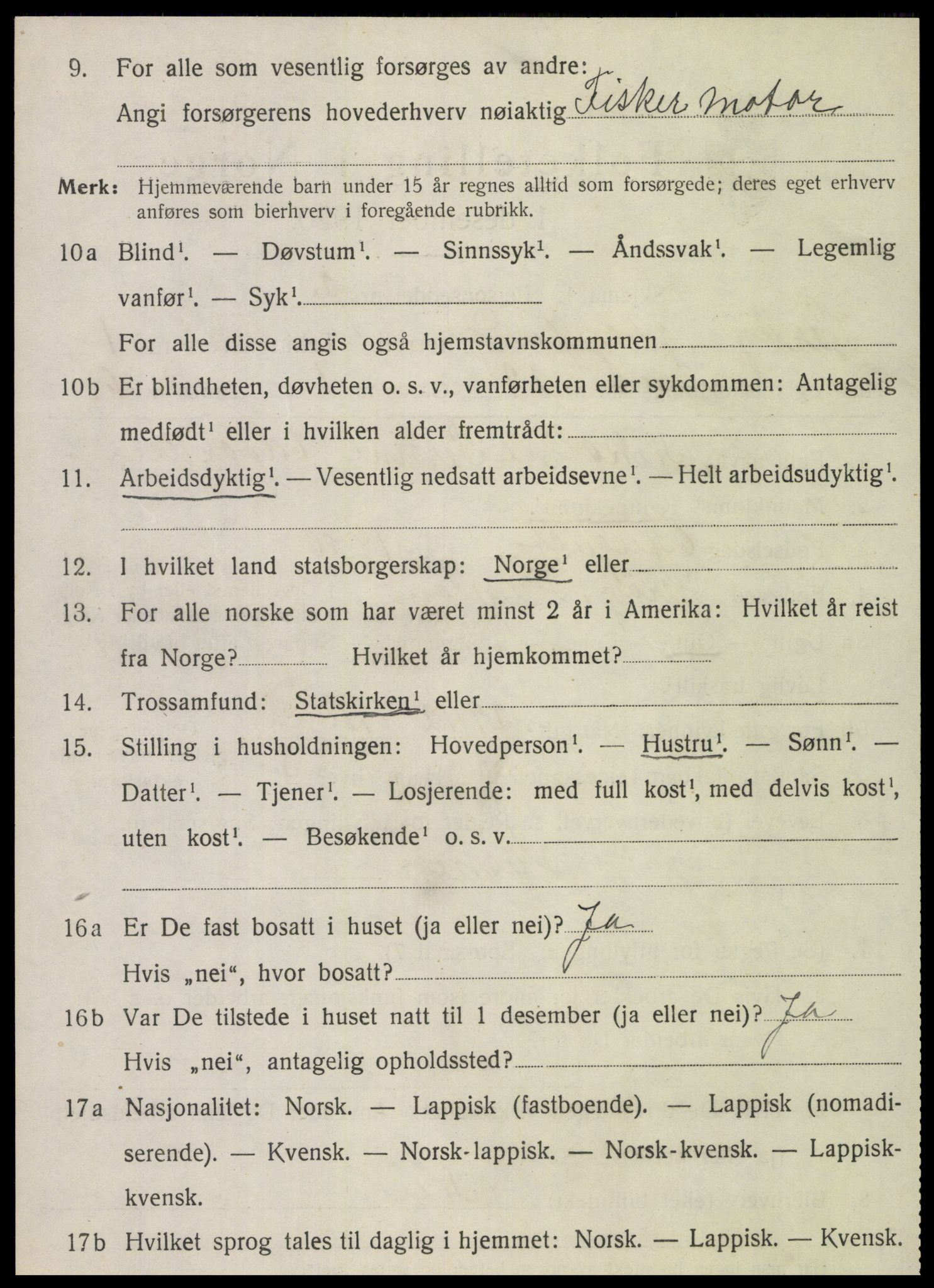 SAT, 1920 census for Herøy, 1920, p. 1305