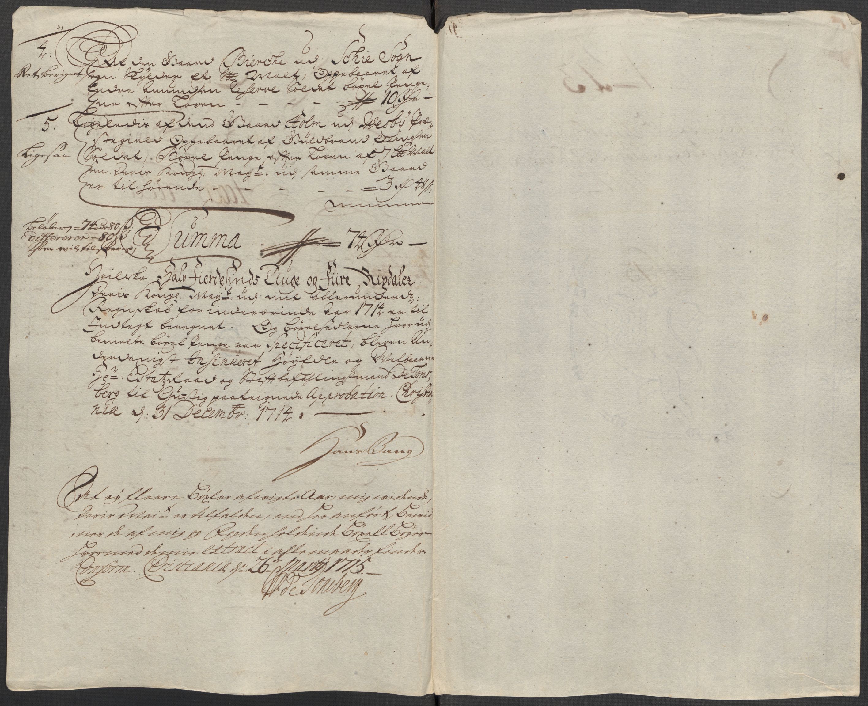 Rentekammeret inntil 1814, Reviderte regnskaper, Fogderegnskap, AV/RA-EA-4092/R10/L0451: Fogderegnskap Aker og Follo, 1713-1714, p. 351