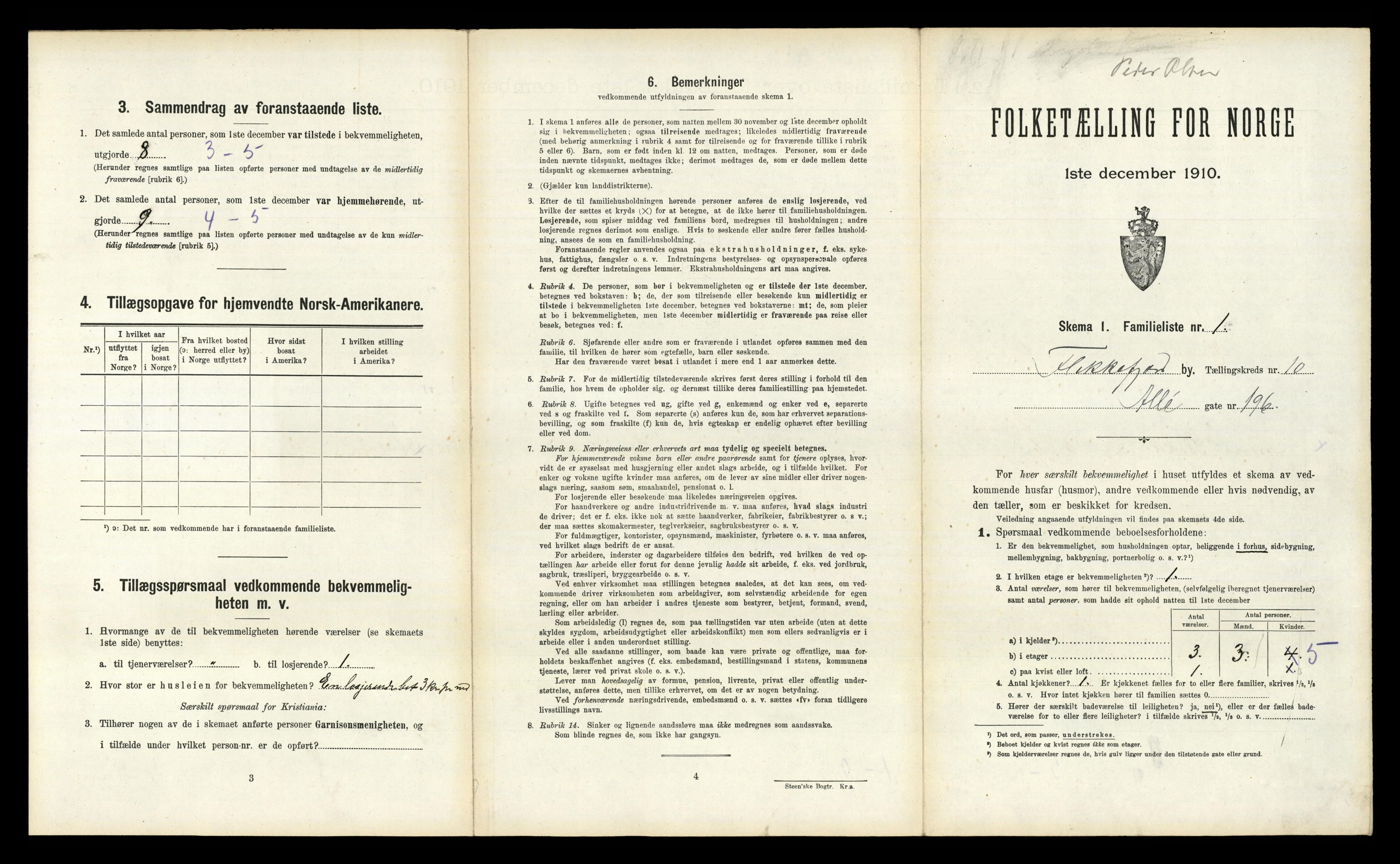 RA, 1910 census for Flekkefjord, 1910, p. 952