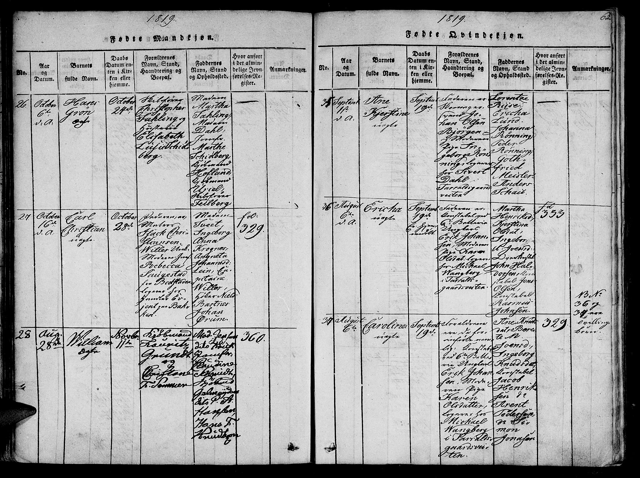 Ministerialprotokoller, klokkerbøker og fødselsregistre - Sør-Trøndelag, AV/SAT-A-1456/602/L0107: Parish register (official) no. 602A05, 1815-1821, p. 65