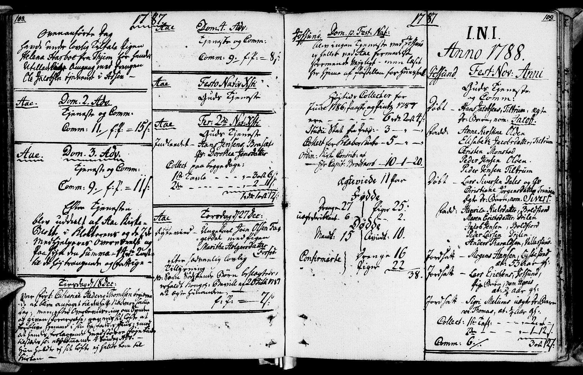 Ministerialprotokoller, klokkerbøker og fødselsregistre - Sør-Trøndelag, SAT/A-1456/655/L0673: Parish register (official) no. 655A02, 1780-1801, p. 108-109