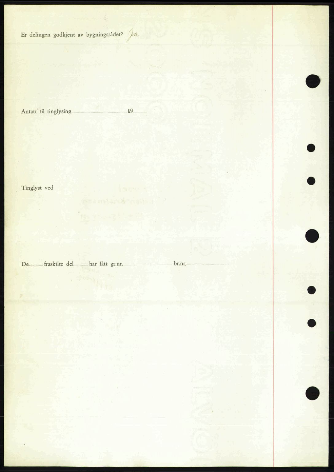 Nordre Sunnmøre sorenskriveri, AV/SAT-A-0006/1/2/2C/2Ca: Mortgage book no. A27, 1948-1948, Diary no: : 308/1948