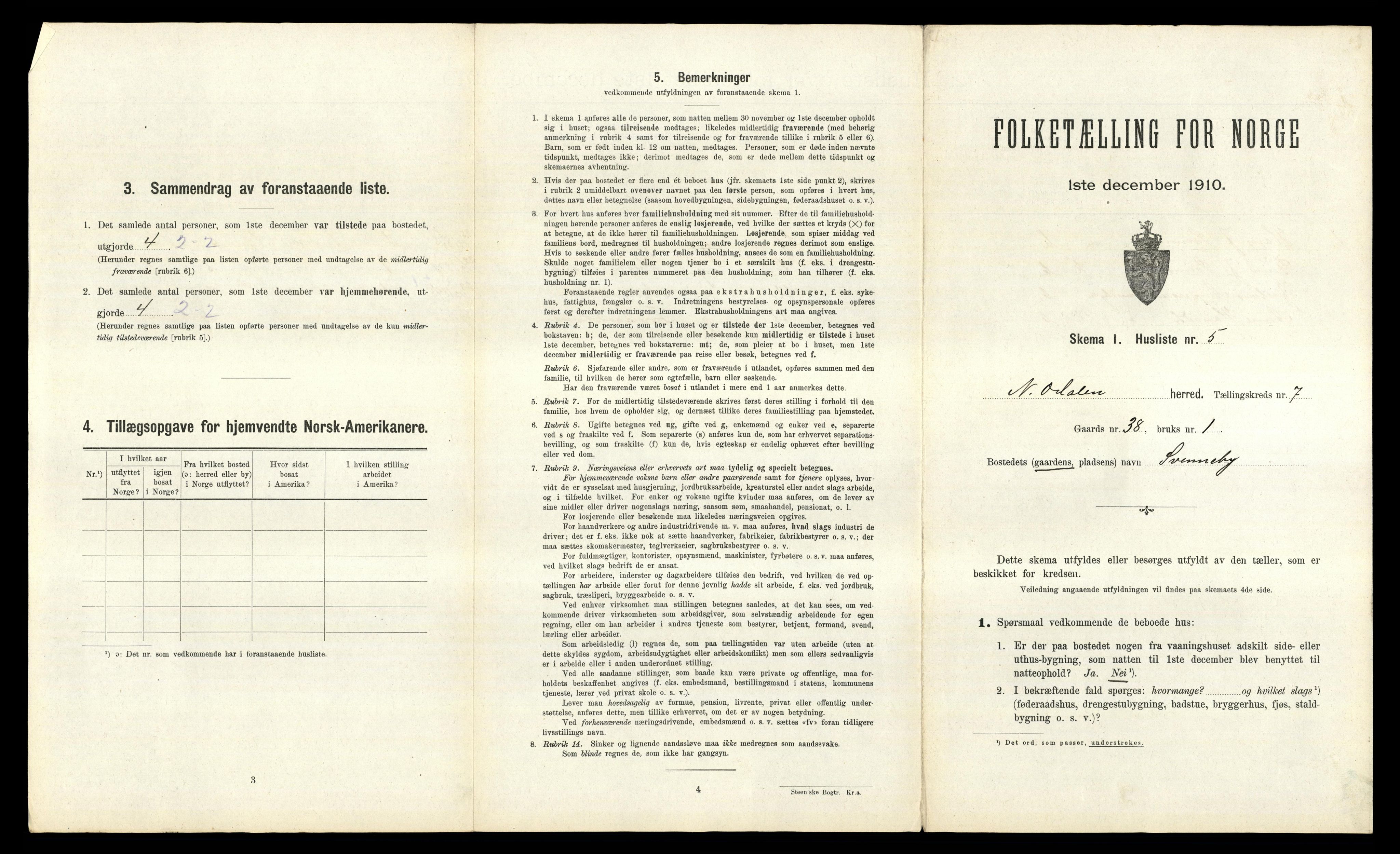 RA, 1910 census for Nord-Odal, 1910, p. 791