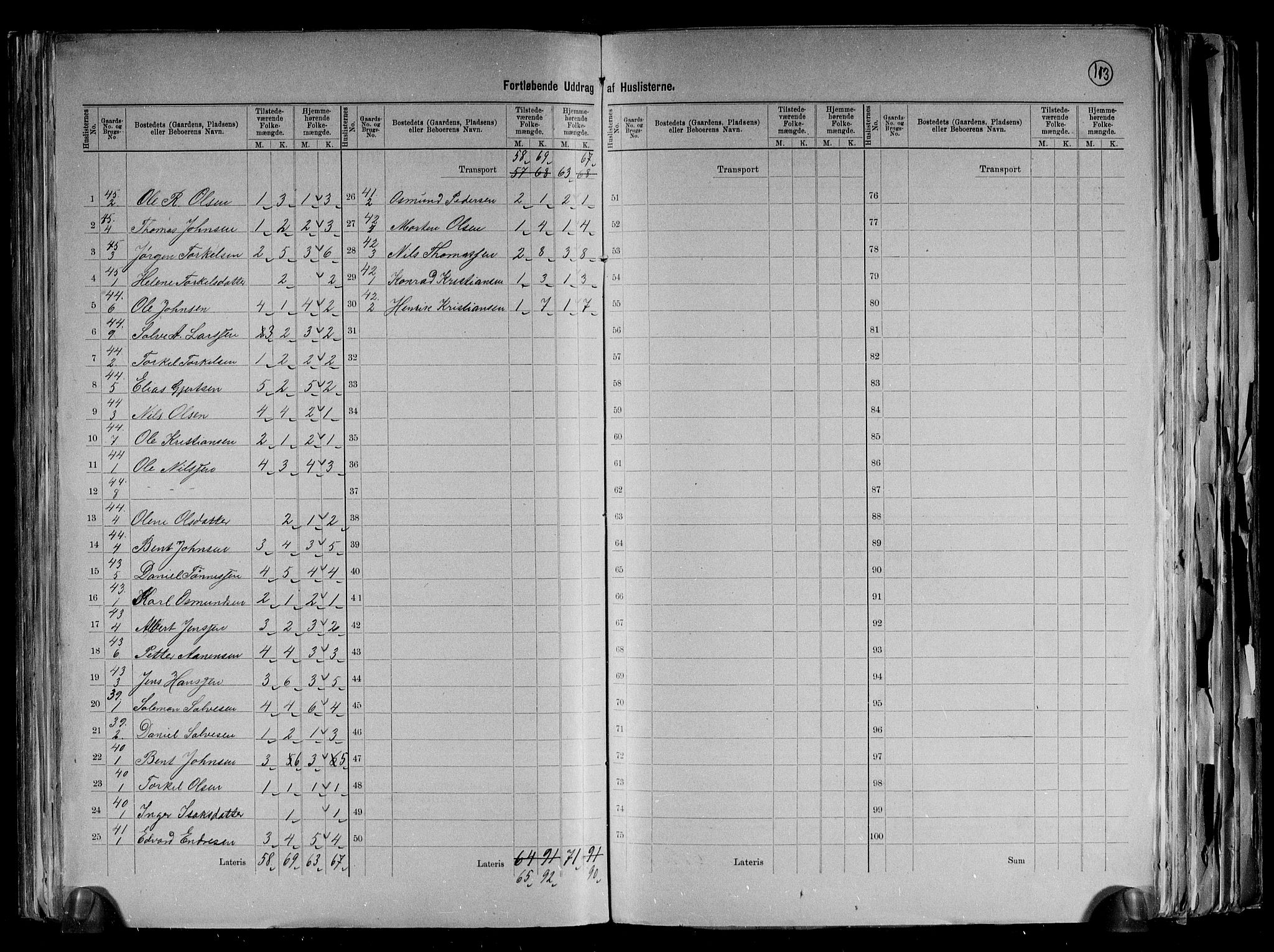 RA, 1891 census for 1018 Søgne, 1891, p. 29