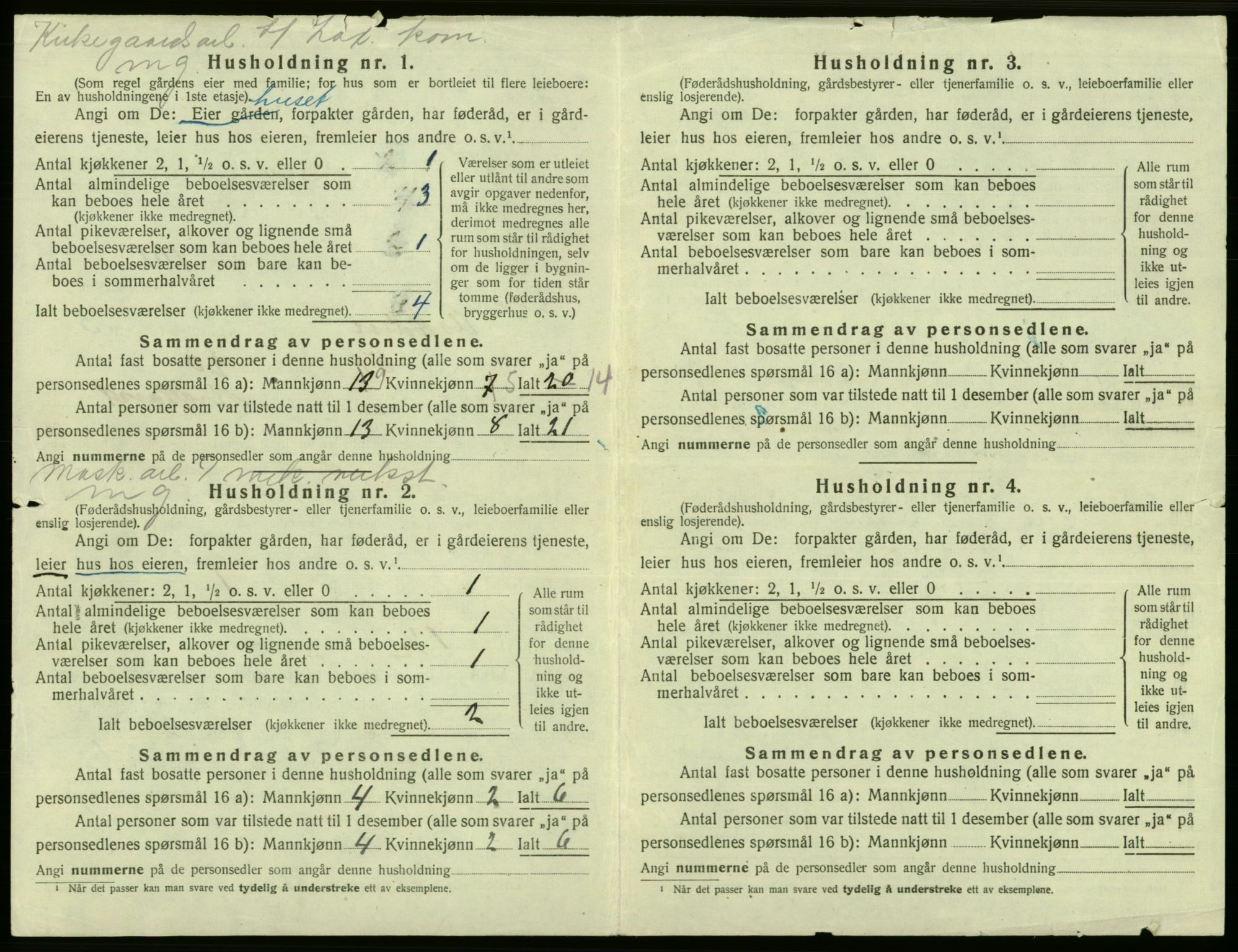 SAB, 1920 census for Laksevåg, 1920, p. 1401