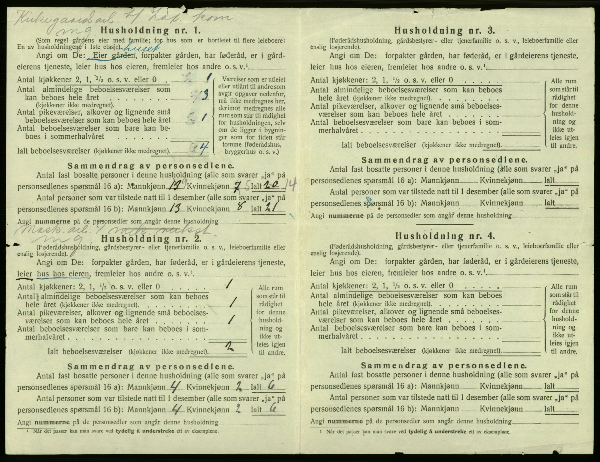 SAB, 1920 census for Laksevåg, 1920, p. 1401