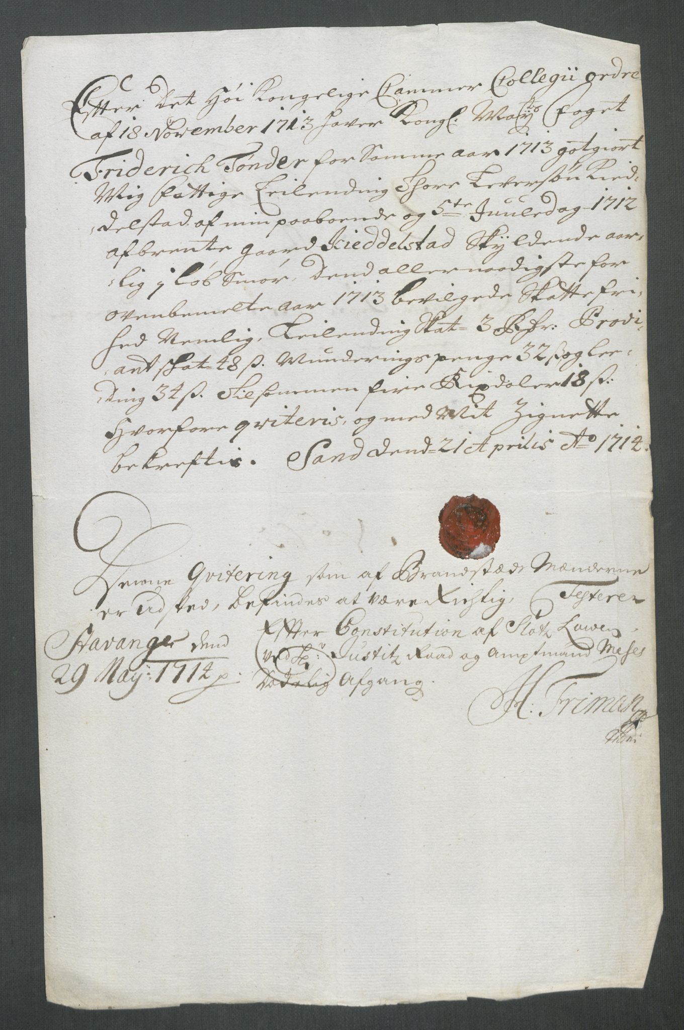 Rentekammeret inntil 1814, Reviderte regnskaper, Fogderegnskap, AV/RA-EA-4092/R47/L2866: Fogderegnskap Ryfylke, 1713, p. 409