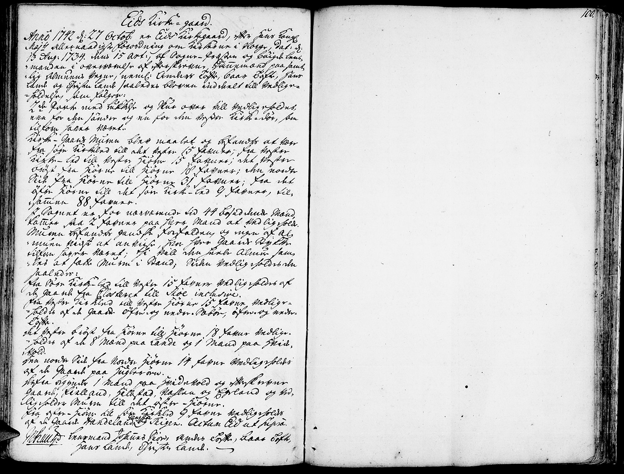 Fjelberg sokneprestembete, SAB/A-75201/H/Haa: Parish register (official) no. A 1, 1739-1759, p. 100