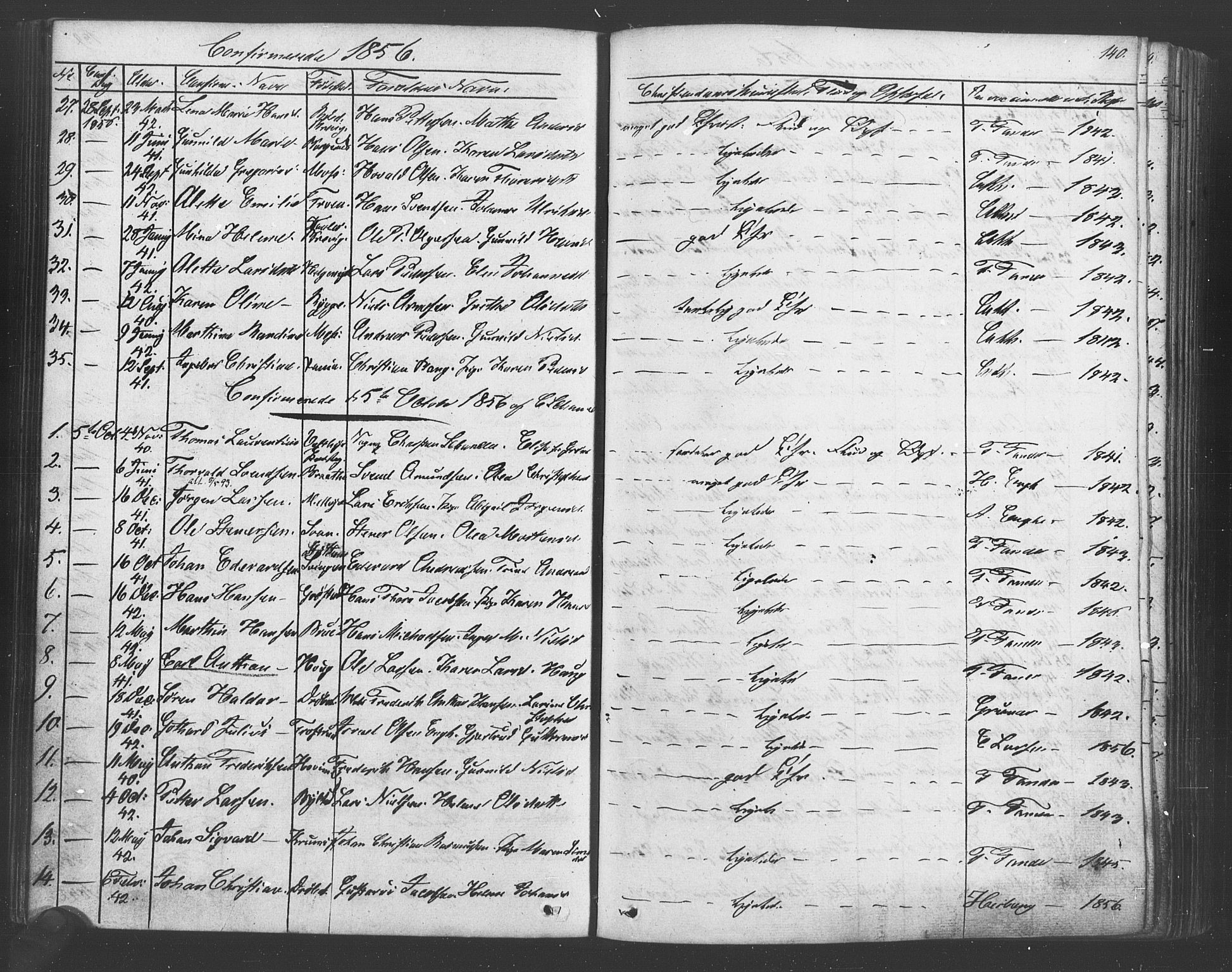 Vestby prestekontor Kirkebøker, AV/SAO-A-10893/F/Fa/L0007: Parish register (official) no. I 7, 1850-1862, p. 140