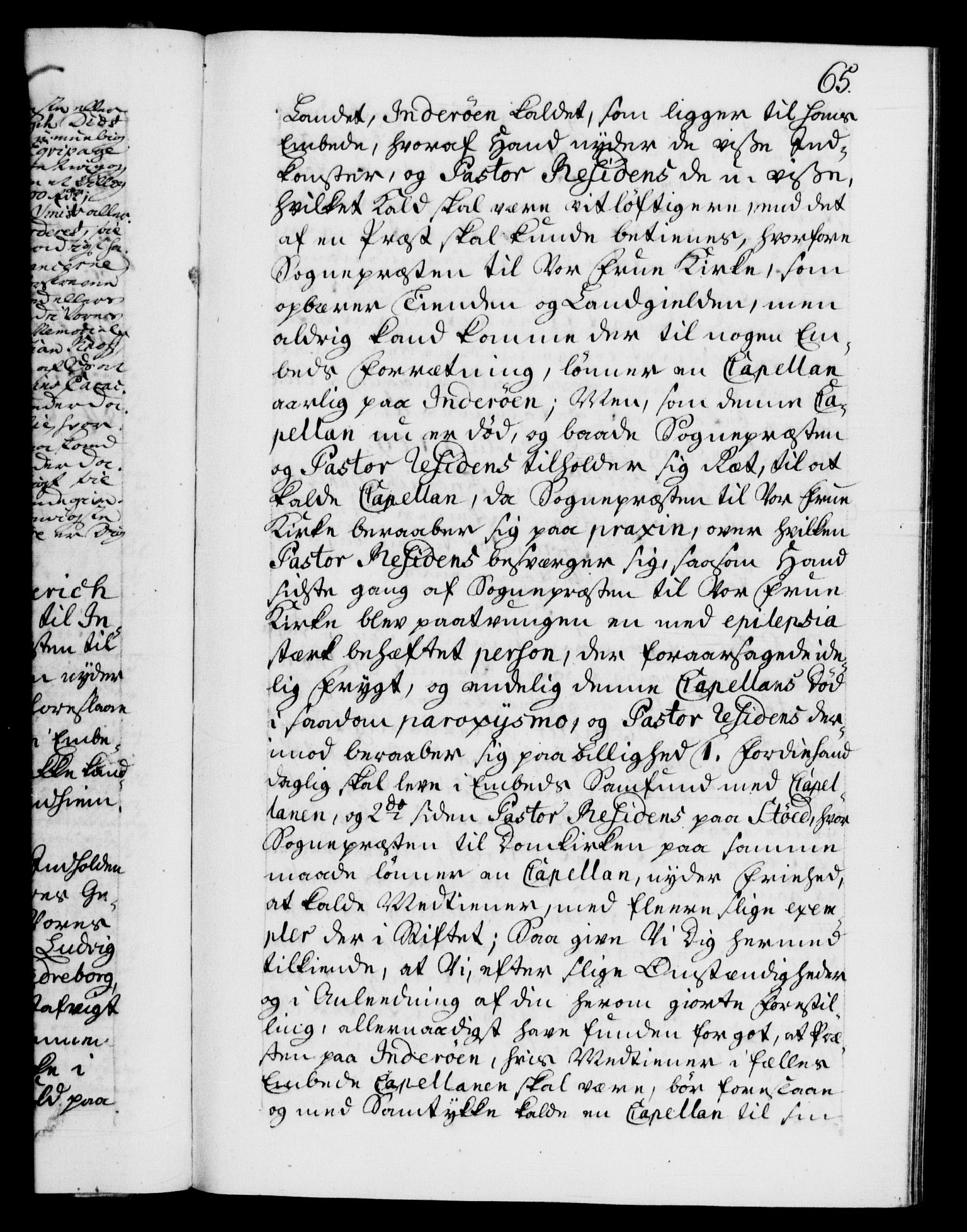 Danske Kanselli 1572-1799, AV/RA-EA-3023/F/Fc/Fca/Fcab/L0032: Norske tegnelser, 1749-1750, p. 65a