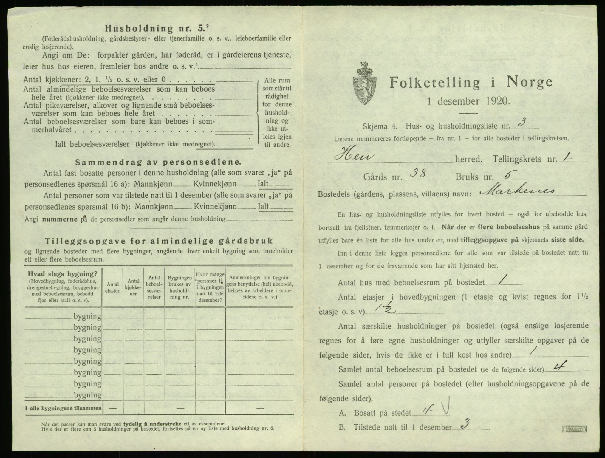 SAT, 1920 census for Hen, 1920, p. 30