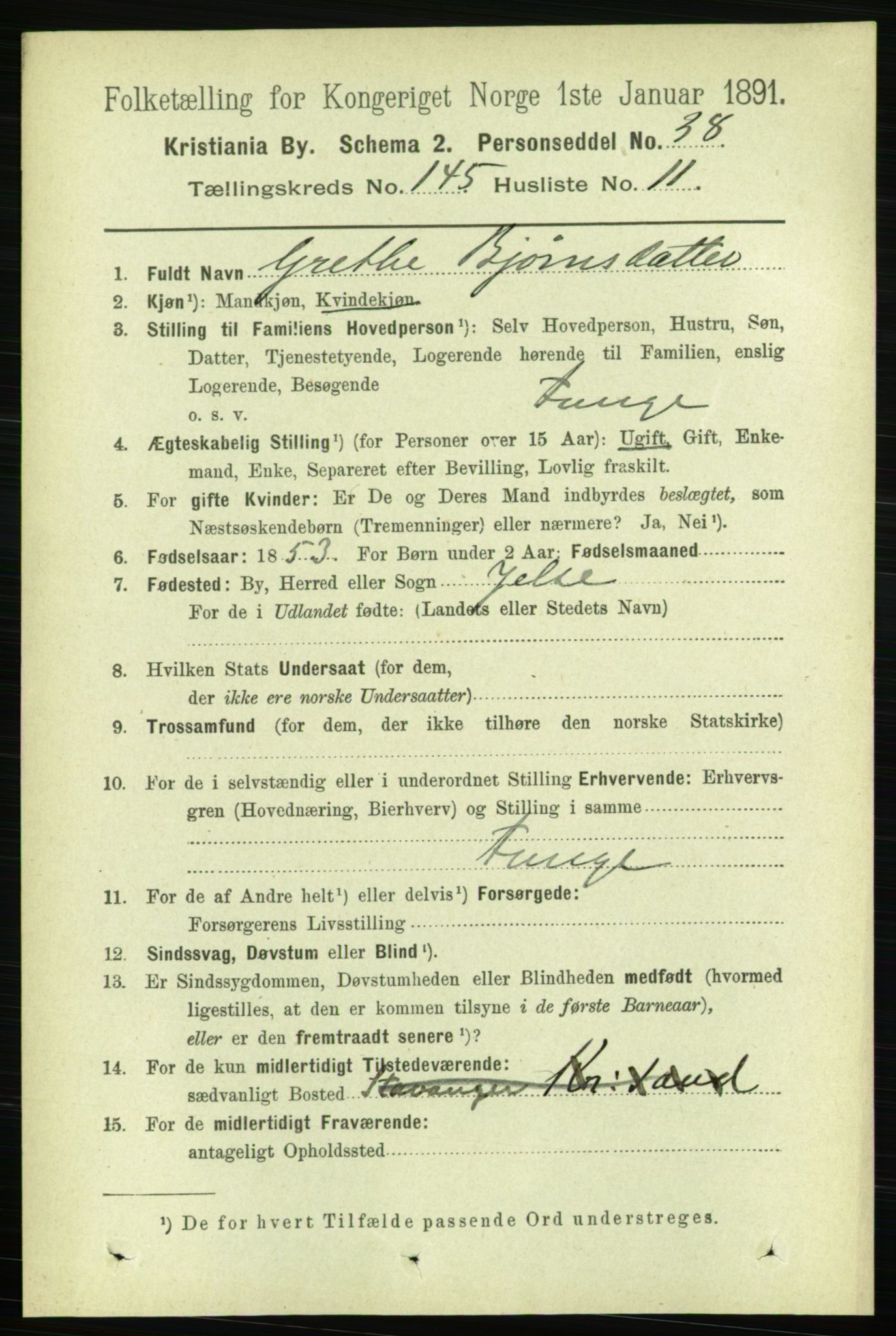 RA, 1891 census for 0301 Kristiania, 1891, p. 79703