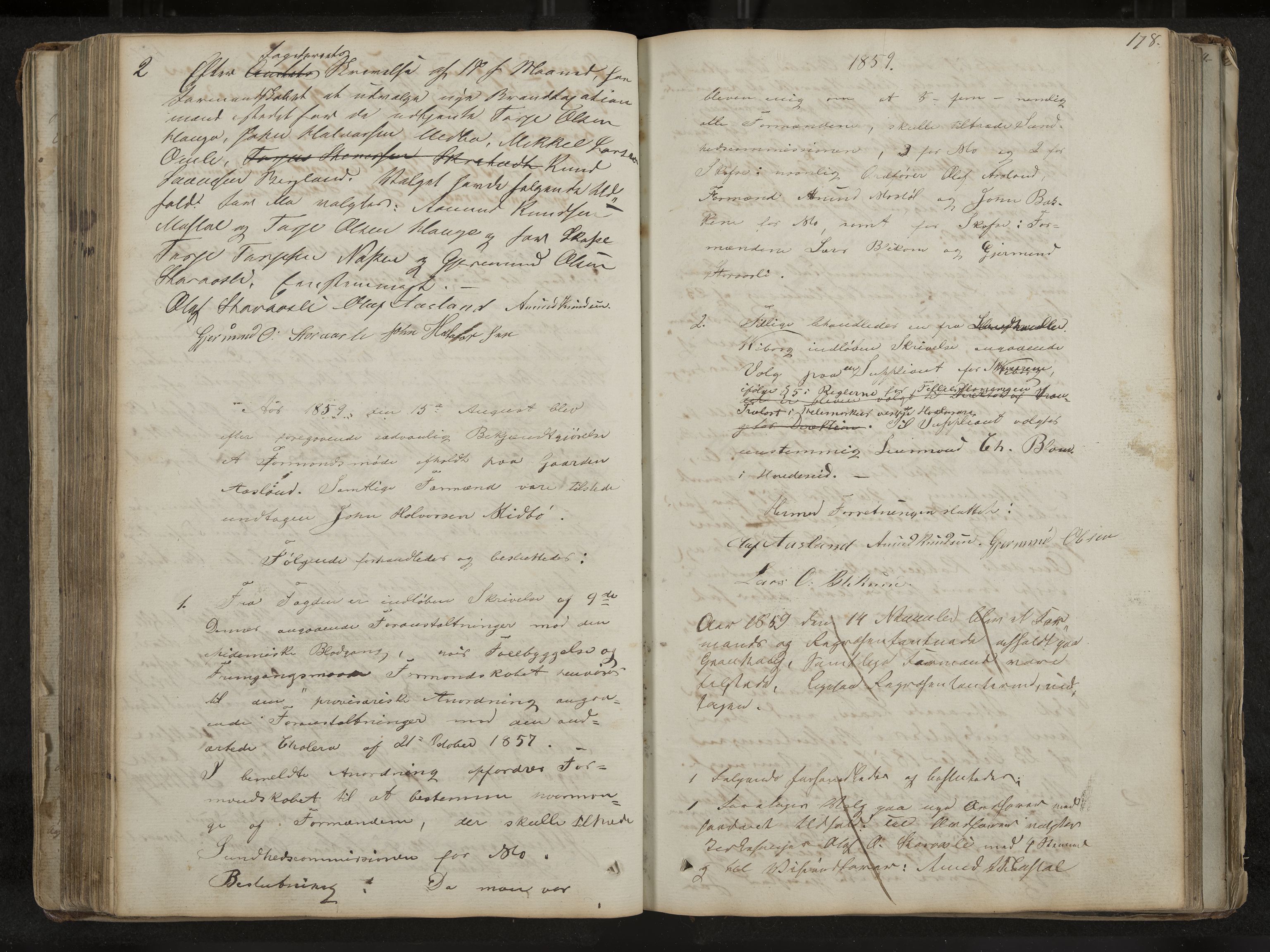 Mo formannskap og sentraladministrasjon, IKAK/0832021/A/L0001: Møtebok Mo og Skafså, 1837-1882, p. 178