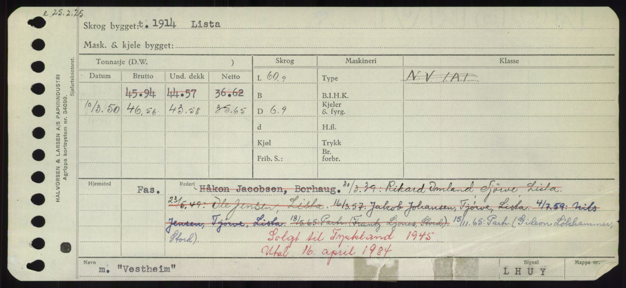 Sjøfartsdirektoratet med forløpere, Skipsmålingen, RA/S-1627/H/Hd/L0040: Fartøy, U-Ve, p. 729