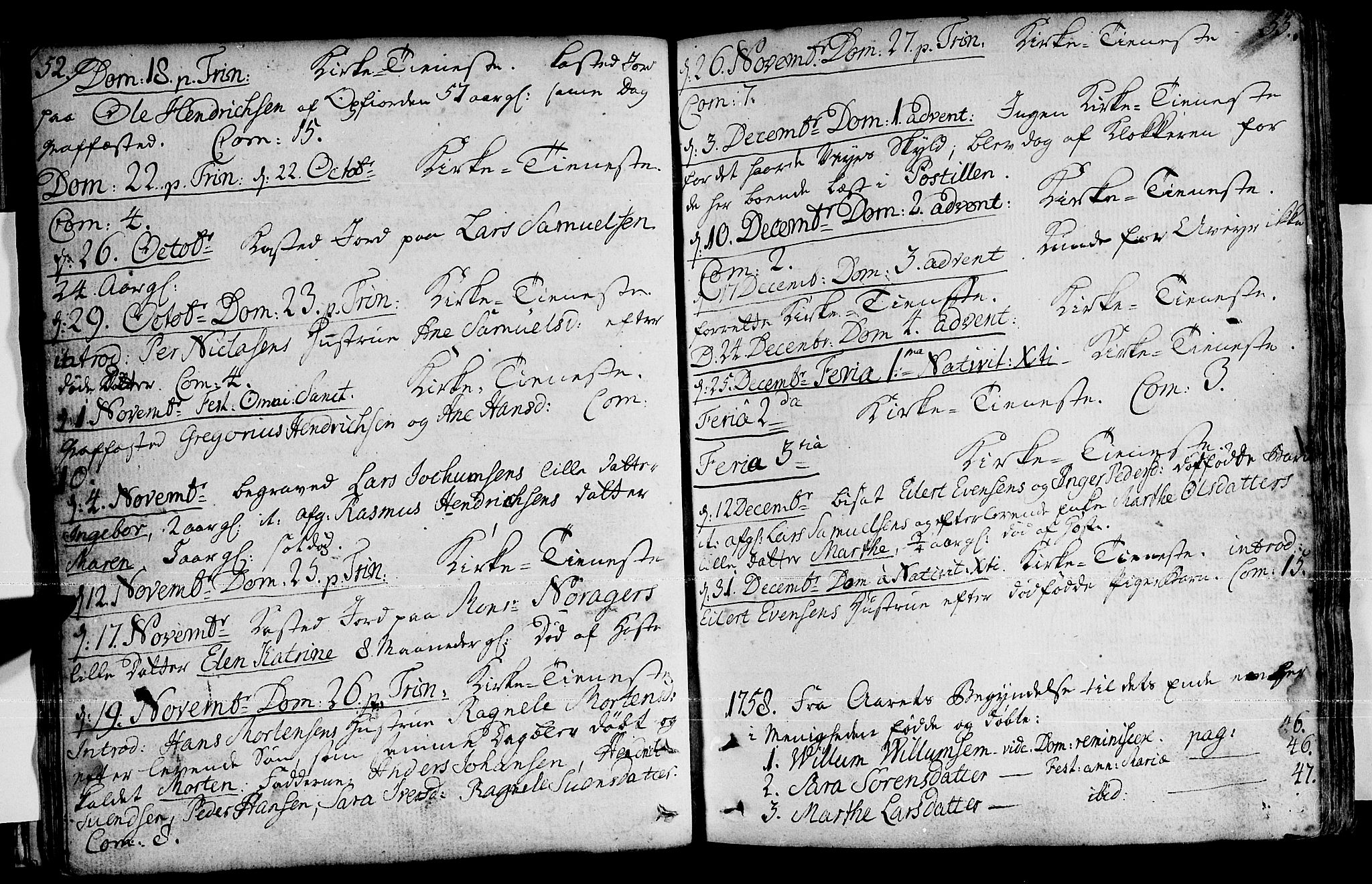 Loppa sokneprestkontor, SATØ/S-1339/H/Ha/L0001kirke: Parish register (official) no. 1 /1, 1753-1784, p. 52-53