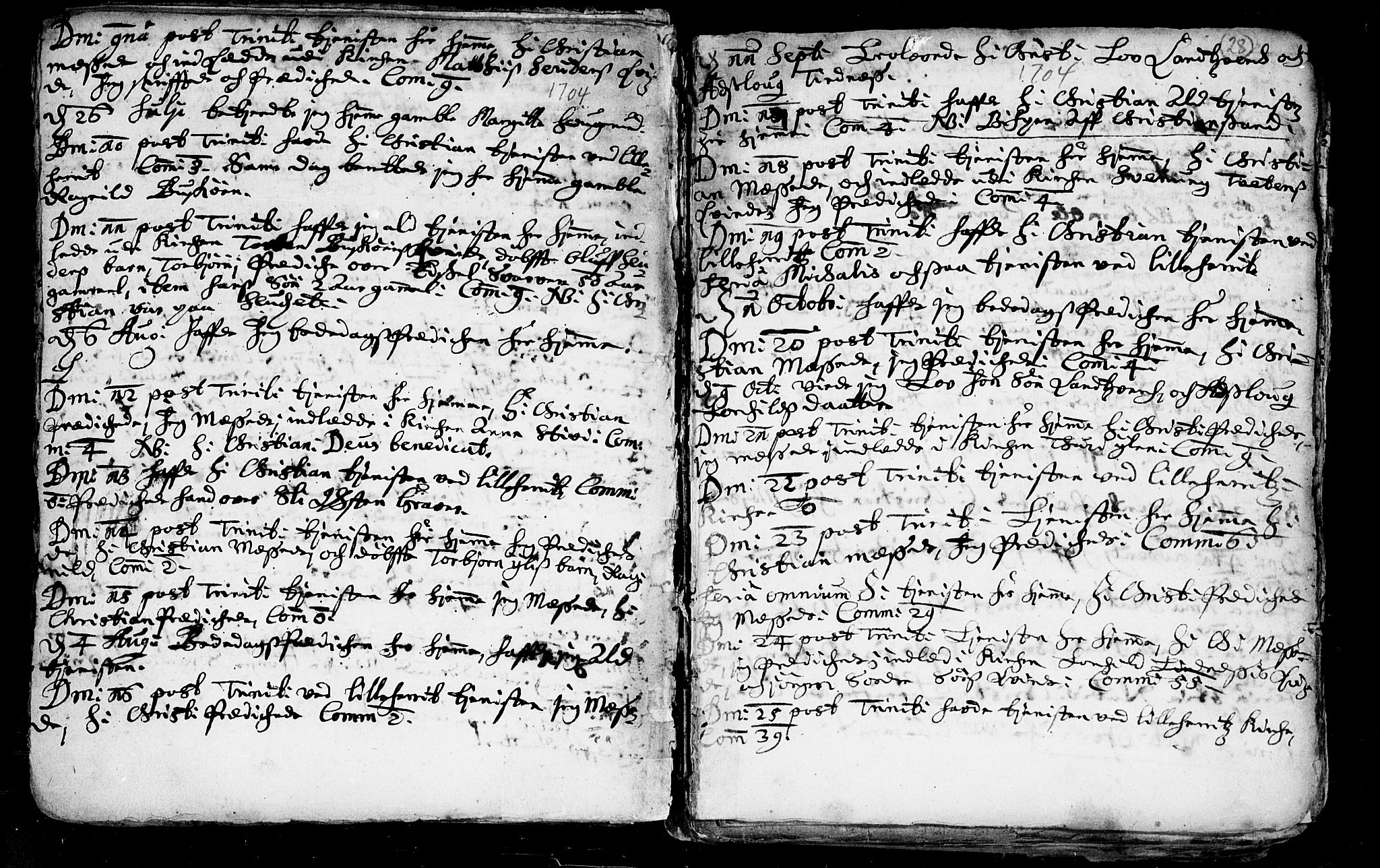 Heddal kirkebøker, AV/SAKO-A-268/F/Fa/L0002: Parish register (official) no. I 2, 1699-1722, p. 28