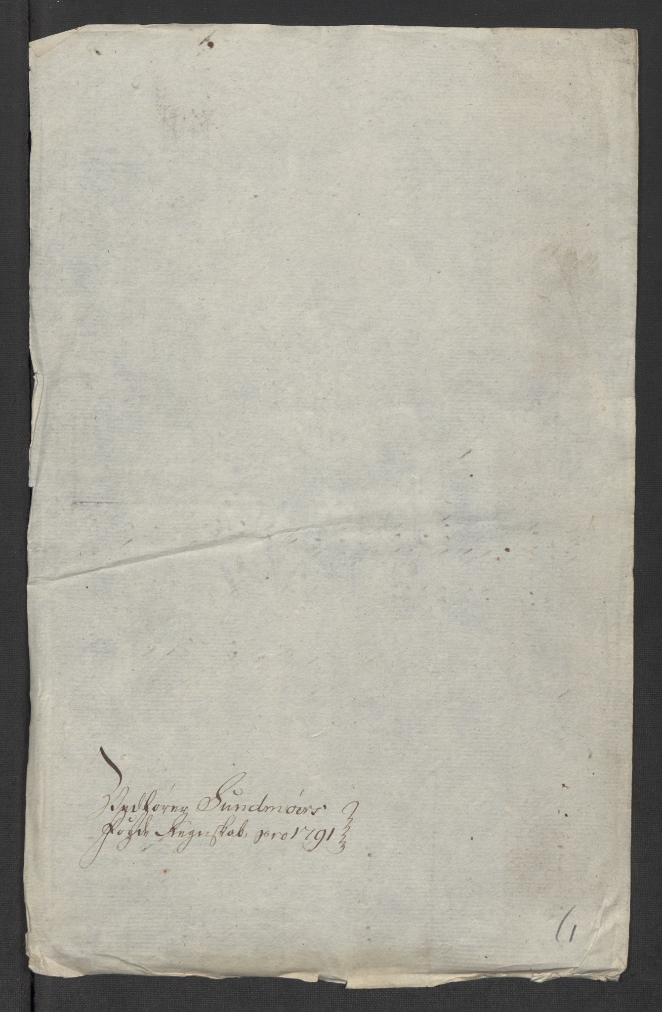 Rentekammeret inntil 1814, Reviderte regnskaper, Mindre regnskaper, AV/RA-EA-4068/Rf/Rfe/L0049: Sunnhordland og Hardanger fogderi, Sunnmøre fogderi, 1789, p. 317