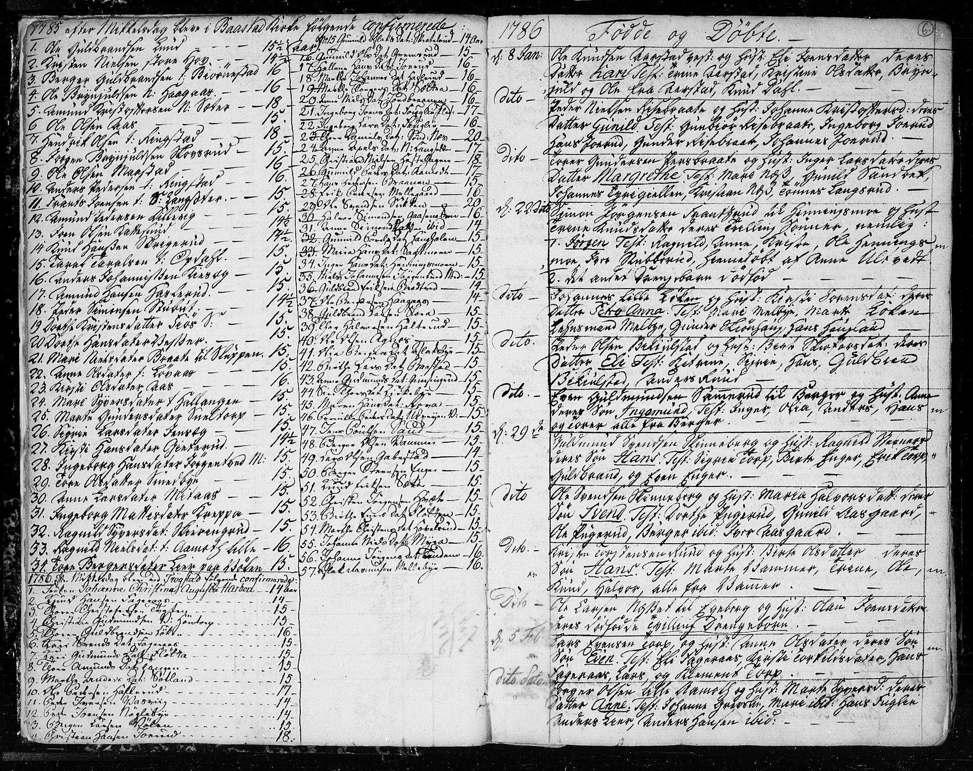 Trøgstad prestekontor Kirkebøker, AV/SAO-A-10925/F/Fa/L0005: Parish register (official) no. I 5, 1784-1814, p. 6