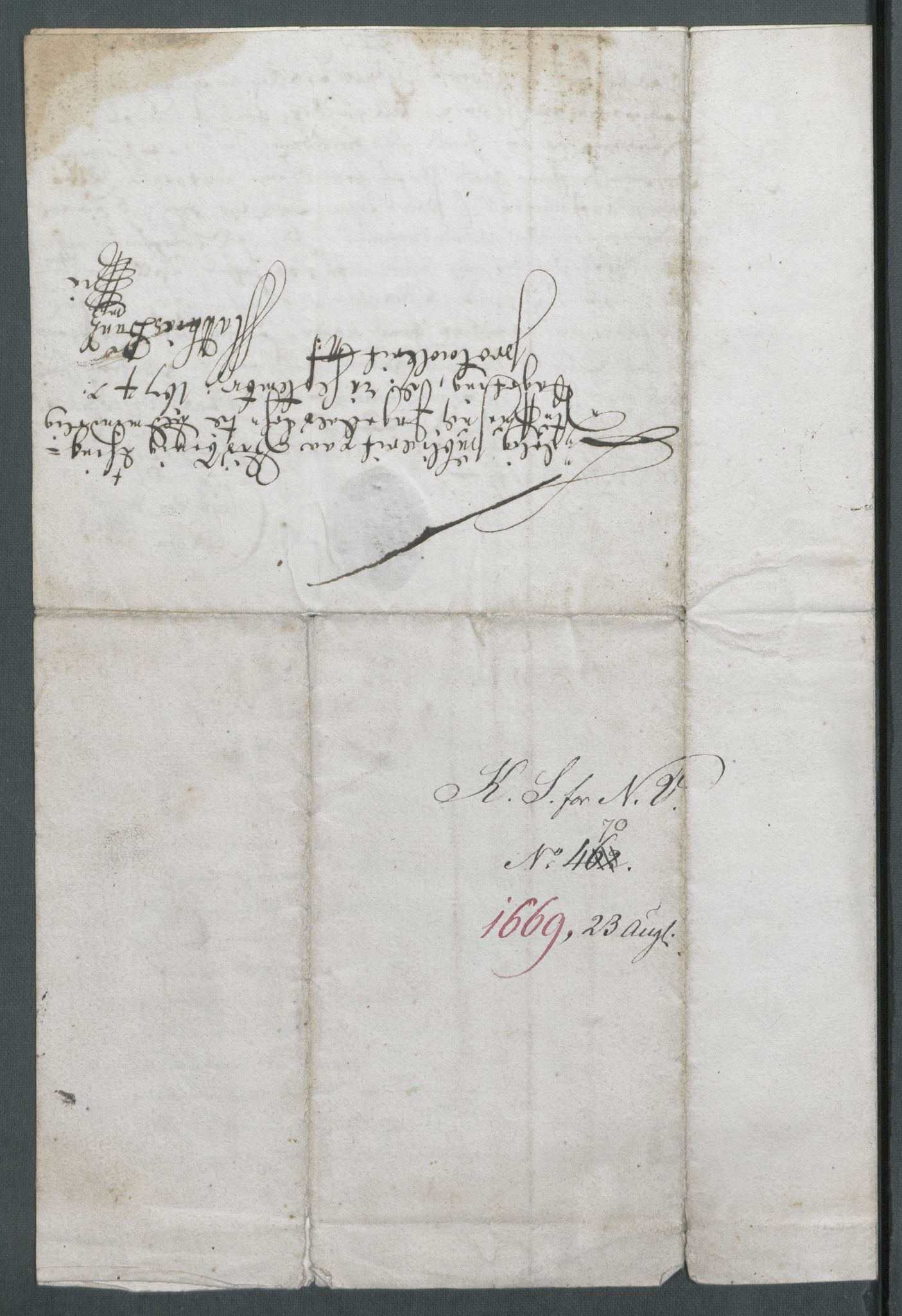 Riksarkivets diplomsamling, AV/RA-EA-5965/F02/L0171: Dokumenter, 1667-1670, p. 165