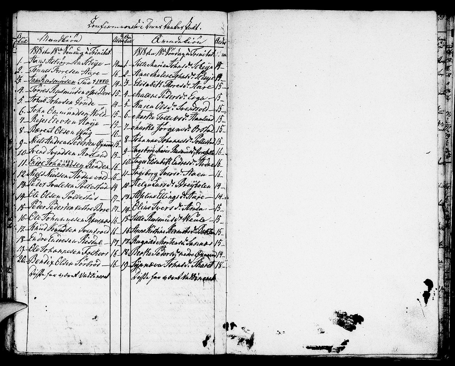 Klepp sokneprestkontor, SAST/A-101803/001/3/30BA/L0001: Parish register (official) no. A 1, 1793-1819