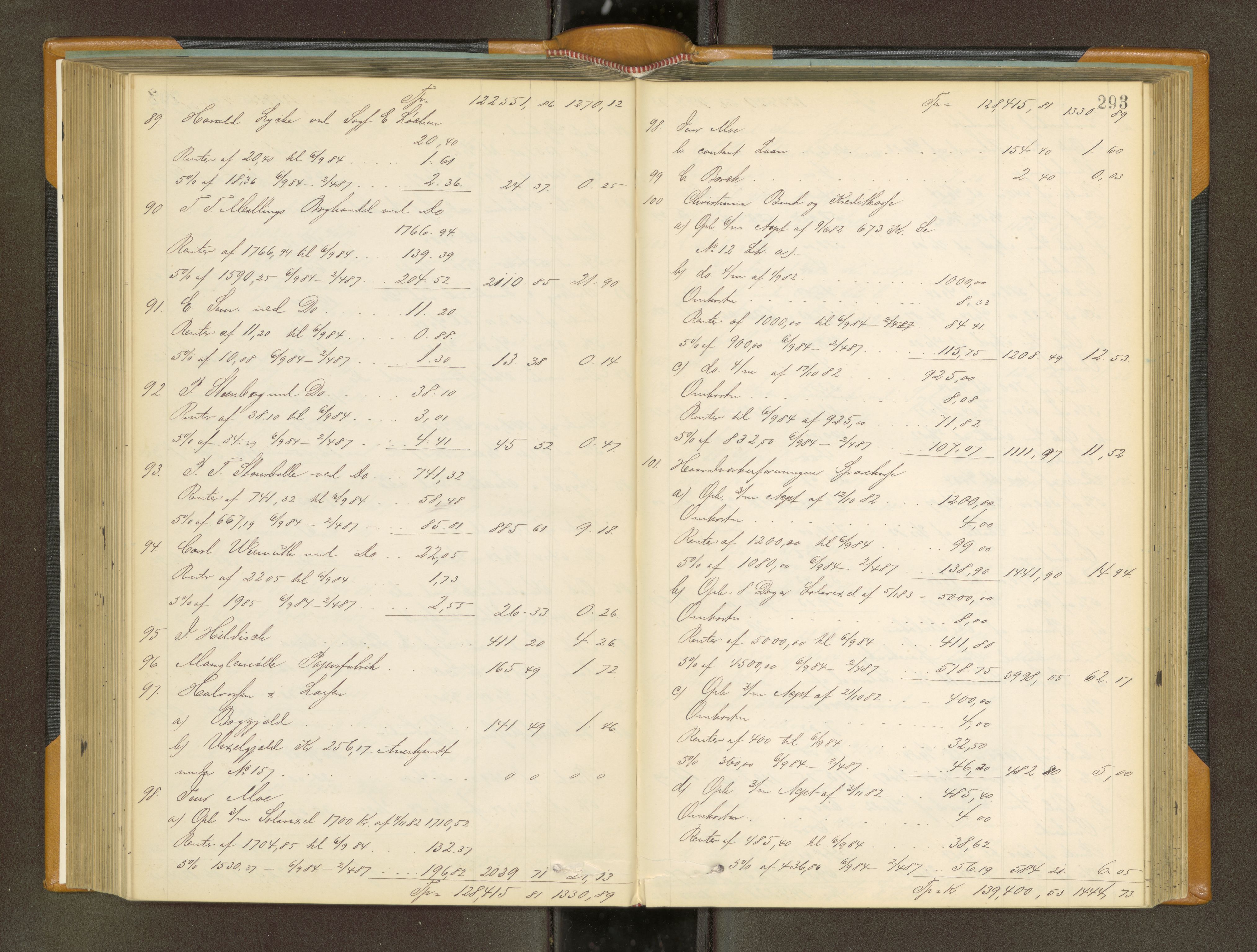 Trondheim byfogd, AV/SAT-A-0003/1/3/3A/L0034: Skifteutlodningsprotokoll - 2/8-26/12. (m/ register) U, 1884-1888, p. 293