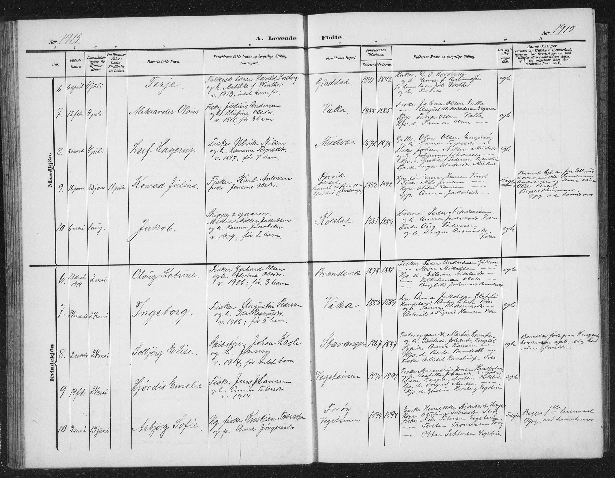 Ministerialprotokoller, klokkerbøker og fødselsregistre - Nordland, AV/SAT-A-1459/816/L0254: Parish register (copy) no. 816C04, 1905-1934