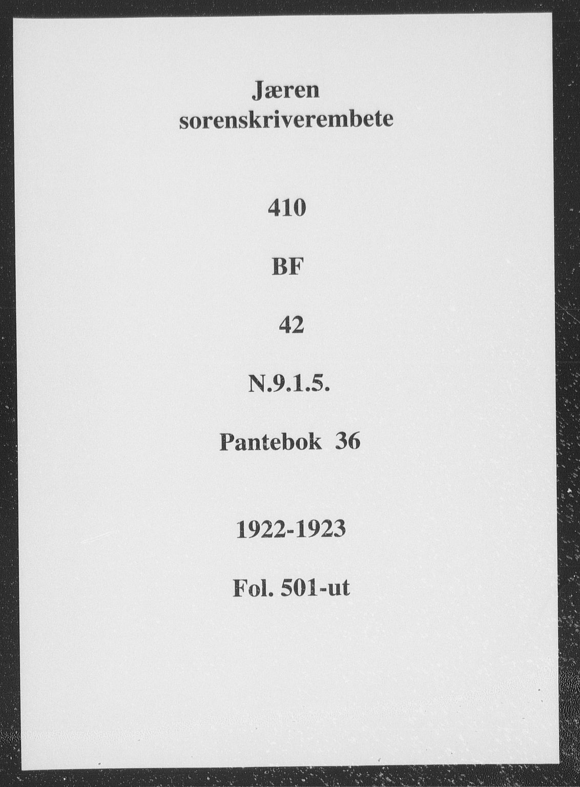 Jæren sorenskriveri, SAST/A-100310/01/4/41/41BF/L0042: Mortgage book no. 36b, 1923-1923