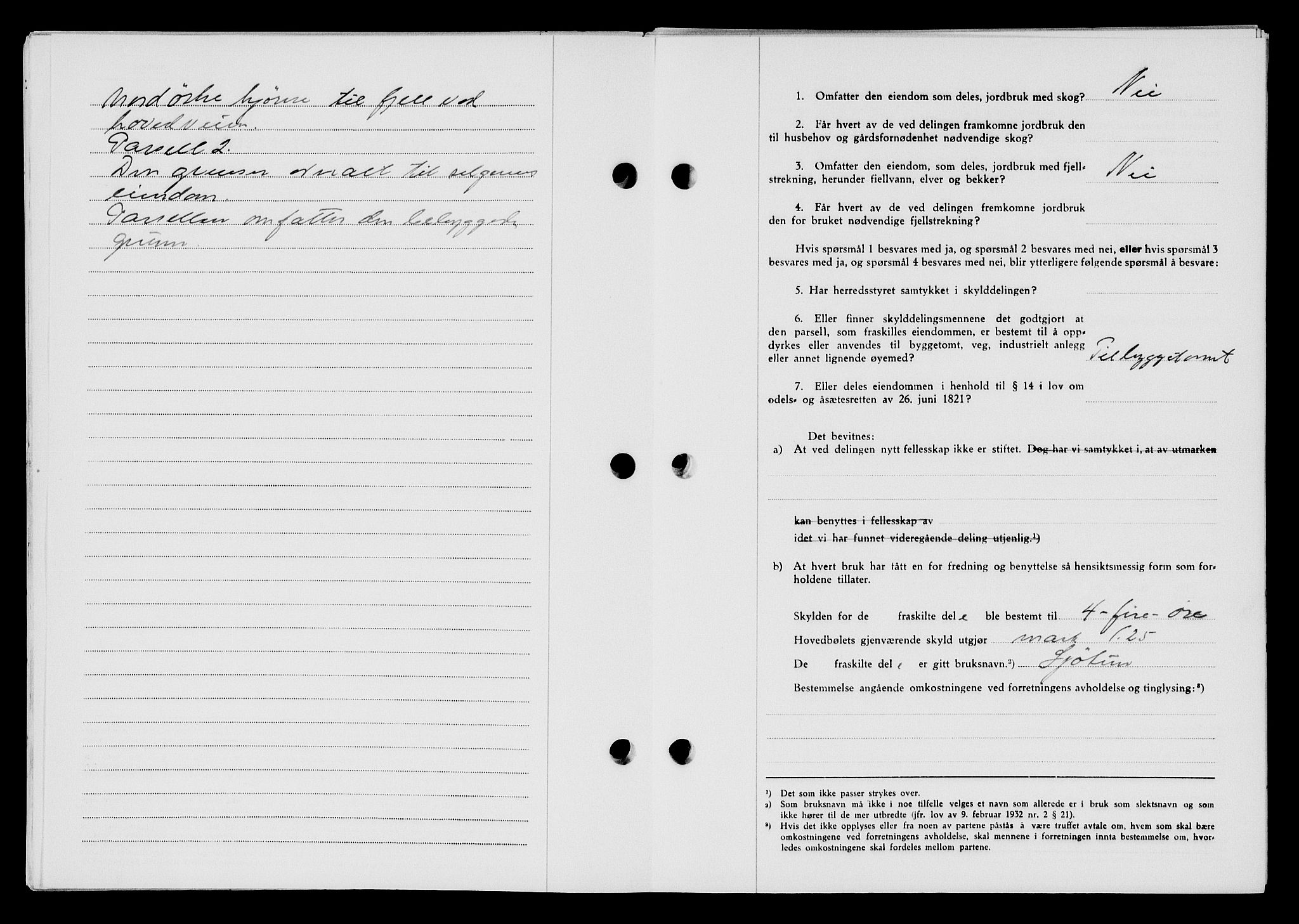 Flekkefjord sorenskriveri, SAK/1221-0001/G/Gb/Gba/L0063: Mortgage book no. A-11, 1947-1948, Diary no: : 1102/1947