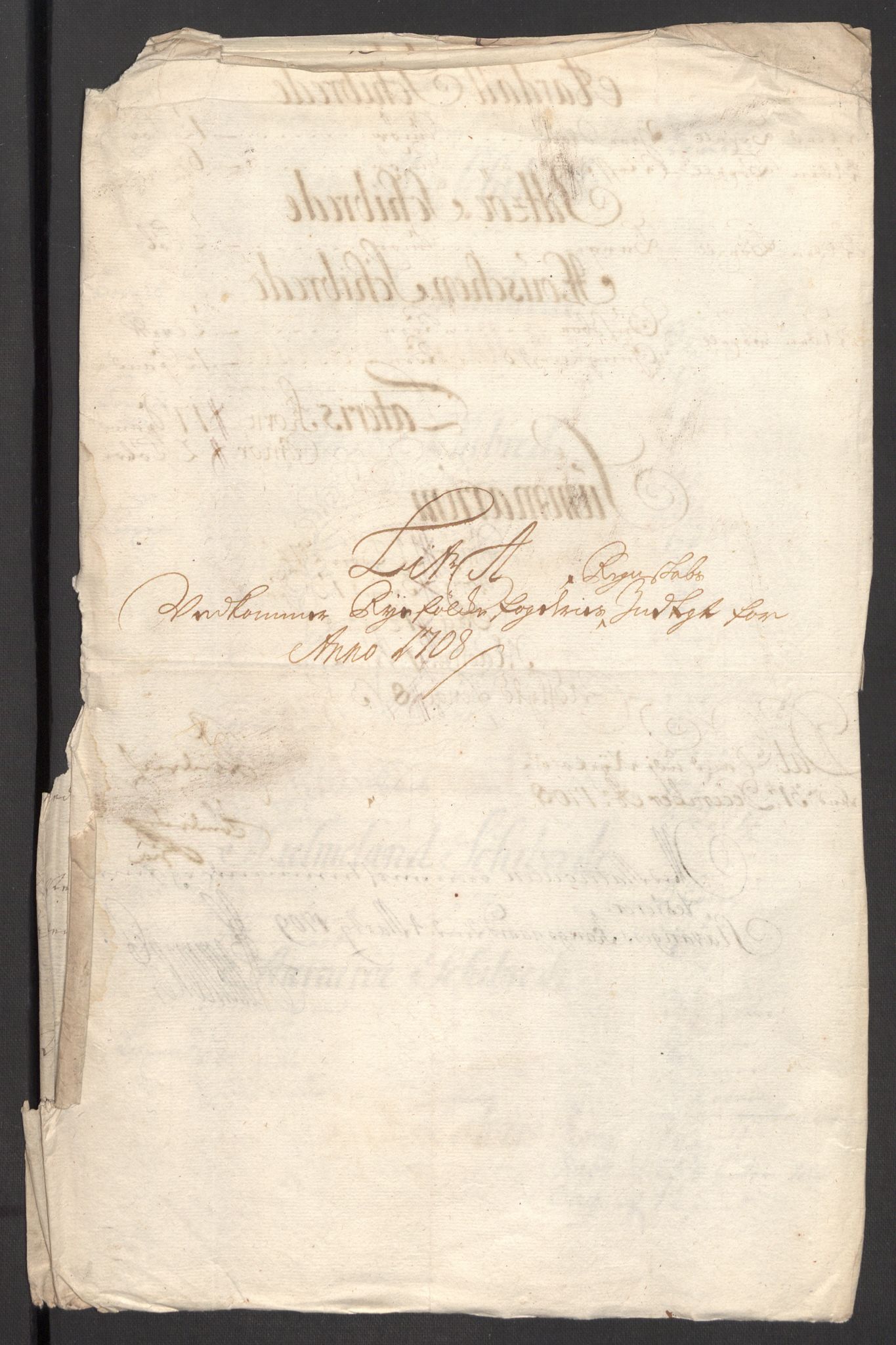 Rentekammeret inntil 1814, Reviderte regnskaper, Fogderegnskap, AV/RA-EA-4092/R47/L2861: Fogderegnskap Ryfylke, 1706-1709, p. 181