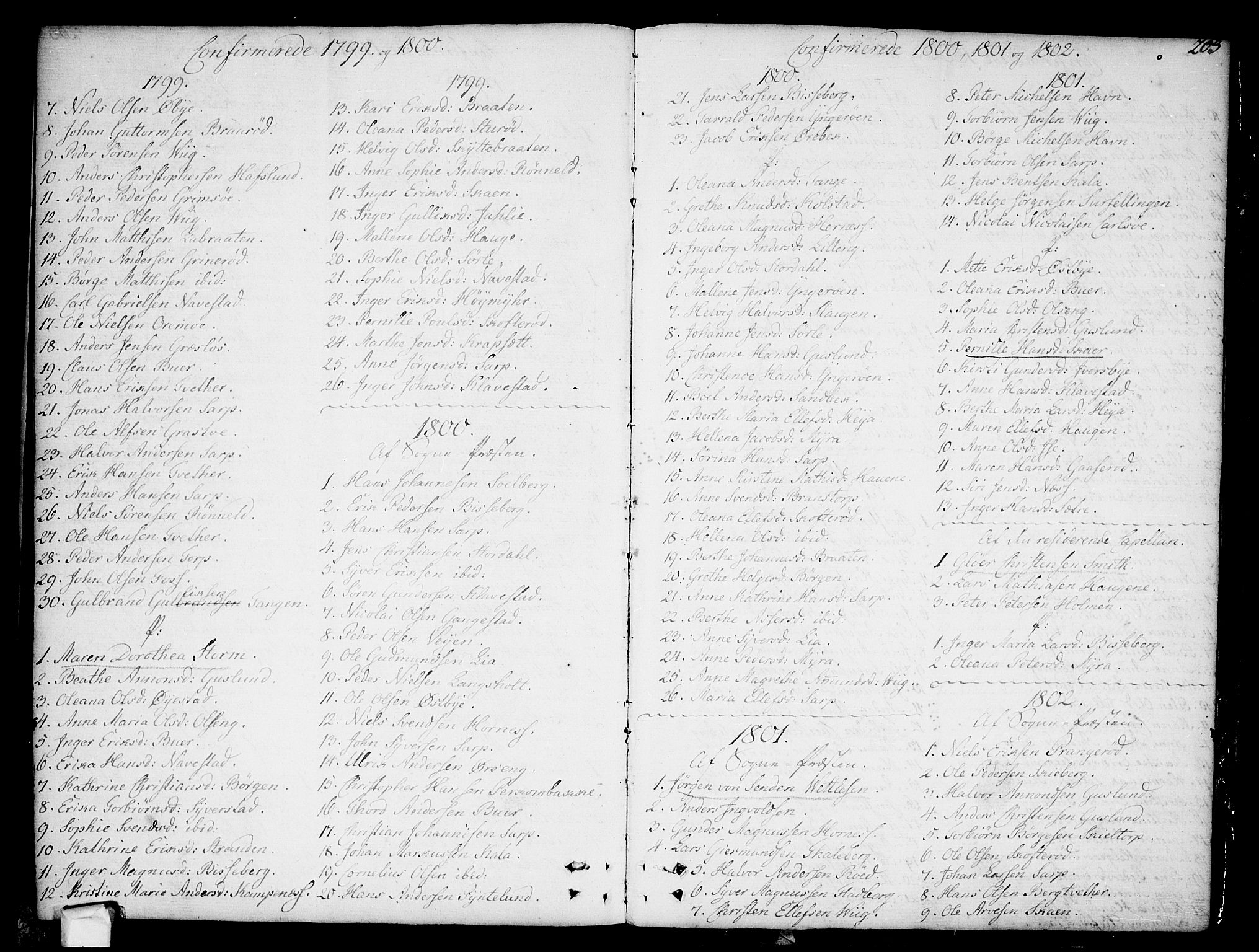 Skjeberg prestekontor Kirkebøker, SAO/A-10923/F/Fa/L0003: Parish register (official) no. I 3, 1792-1814, p. 203