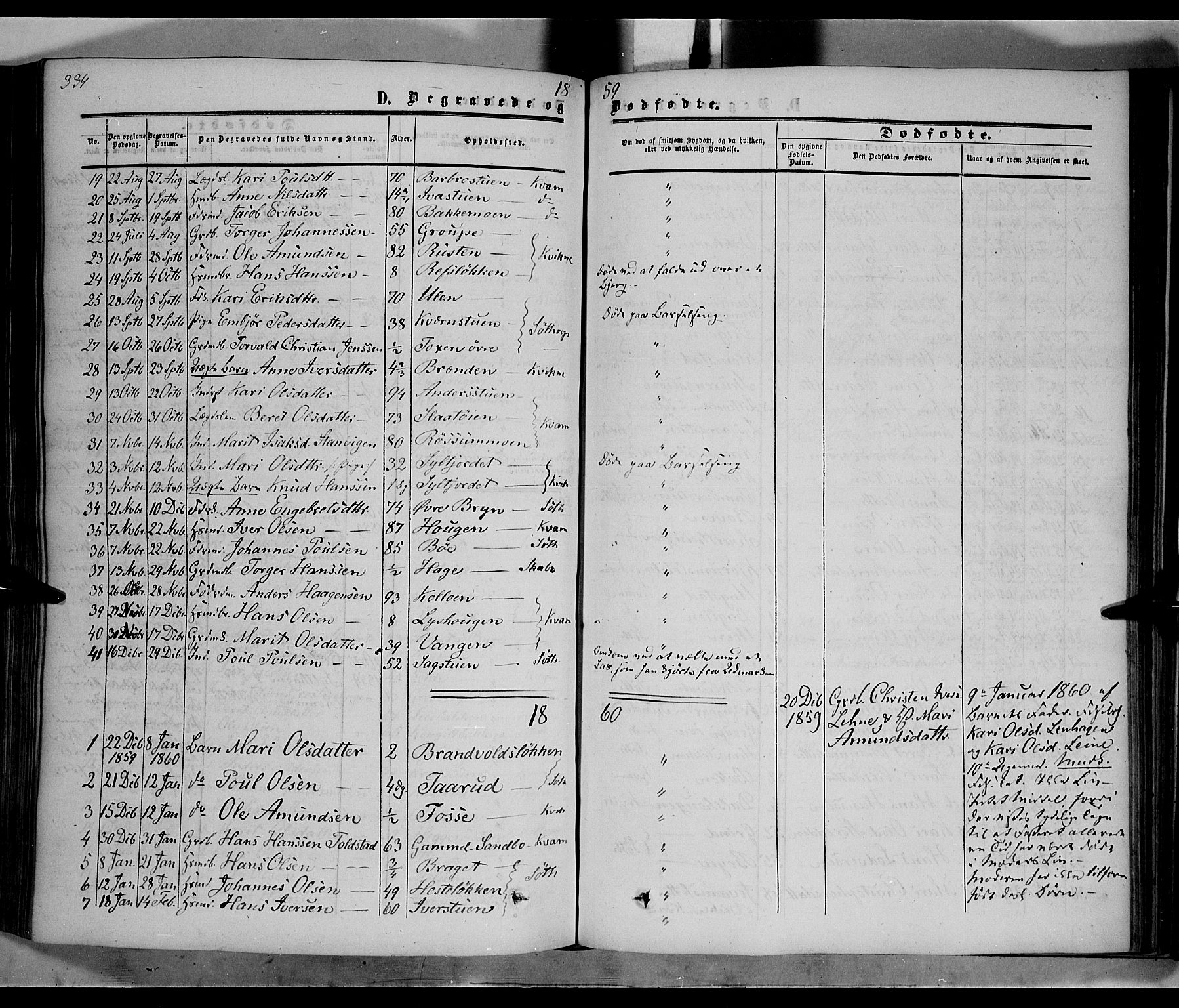 Nord-Fron prestekontor, SAH/PREST-080/H/Ha/Haa/L0001: Parish register (official) no. 1, 1851-1864, p. 334