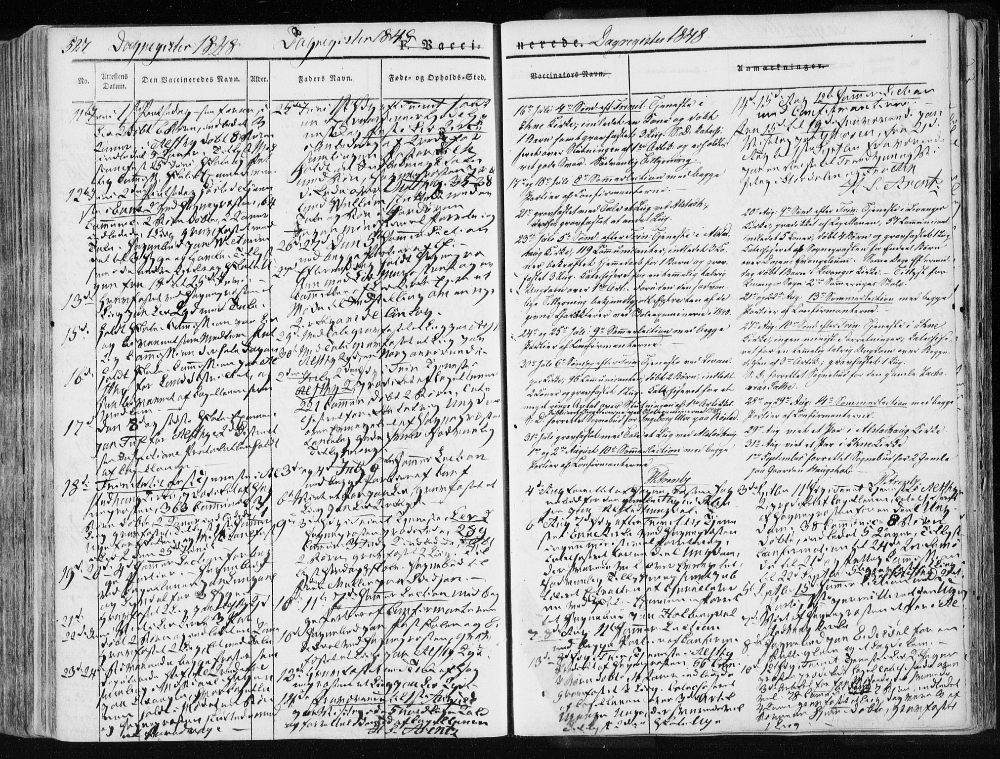 Ministerialprotokoller, klokkerbøker og fødselsregistre - Nord-Trøndelag, SAT/A-1458/717/L0154: Parish register (official) no. 717A06 /1, 1836-1849, p. 527