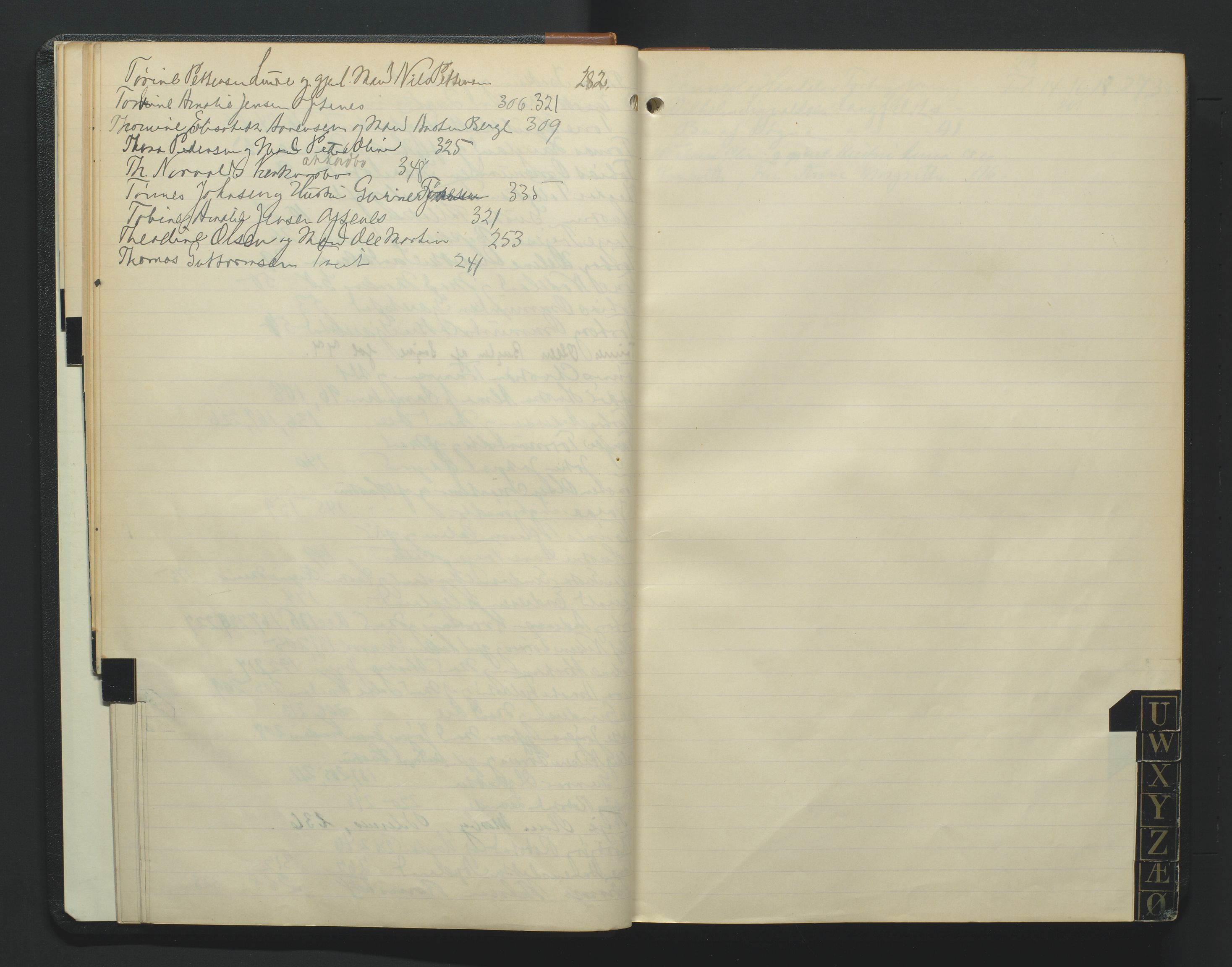 Torridal sorenskriveri, SAK/1221-0012/H/Hc/L0023: Skifteforhandlingsprotokoll med navneregister nr. 9, 1915-1921