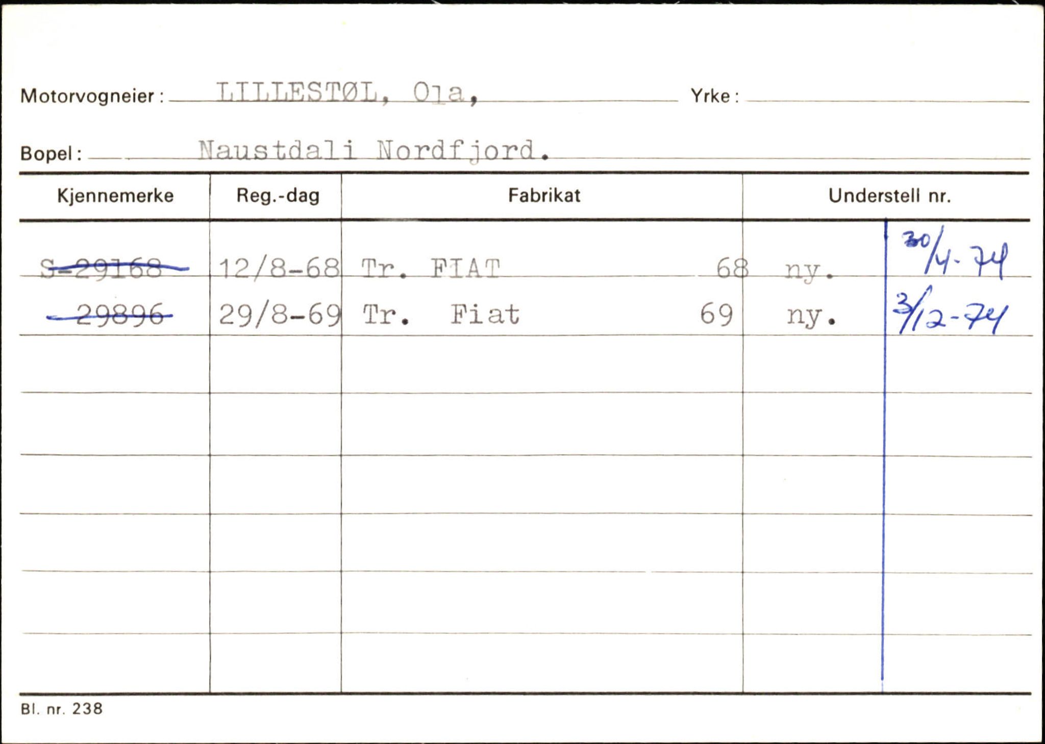 Statens vegvesen, Sogn og Fjordane vegkontor, AV/SAB-A-5301/4/F/L0129: Eigarregistrer Eid A-S, 1945-1975, p. 1481