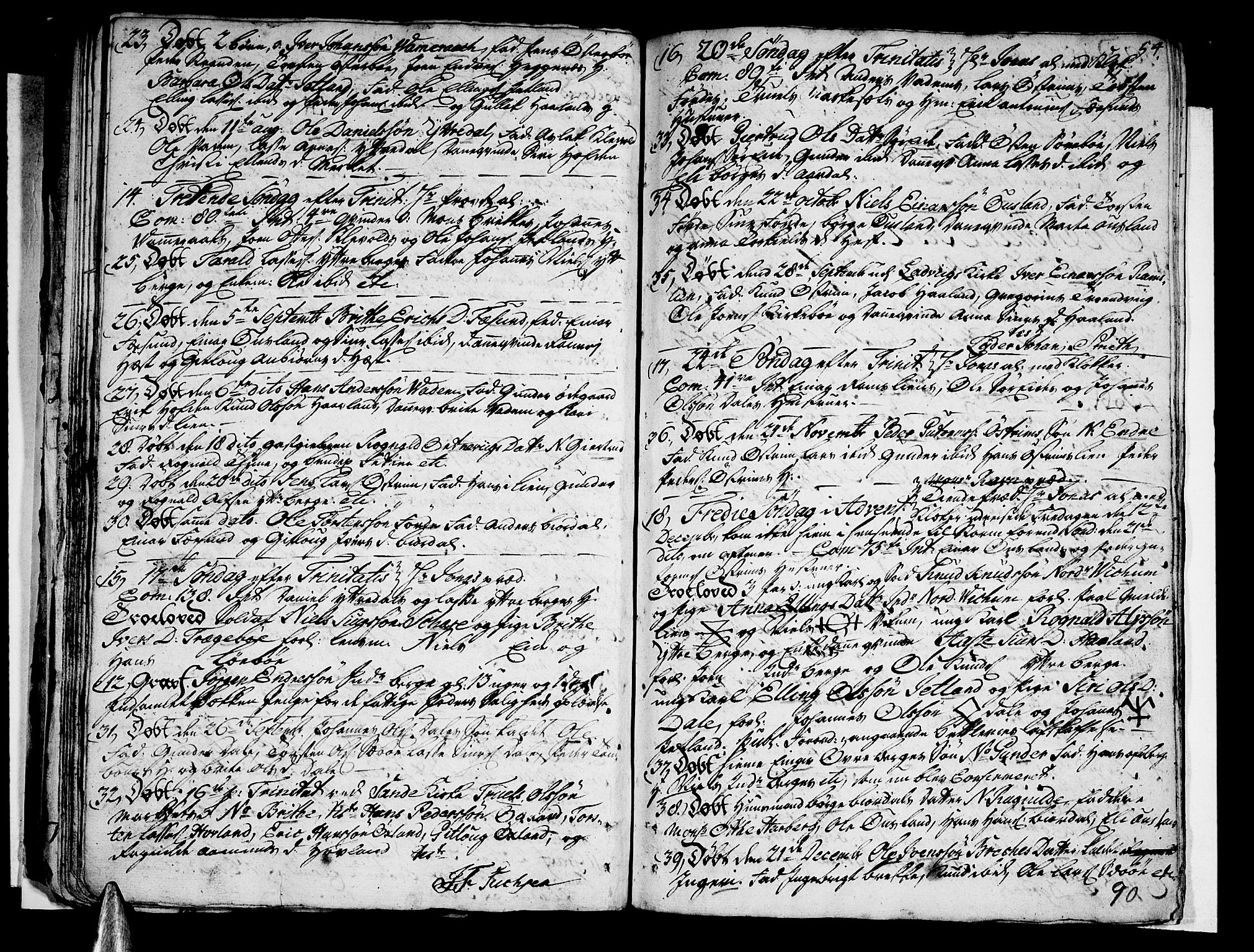 Vik sokneprestembete, SAB/A-81501: Parish register (official) no. A 3 /3, 1755-1771, p. 90