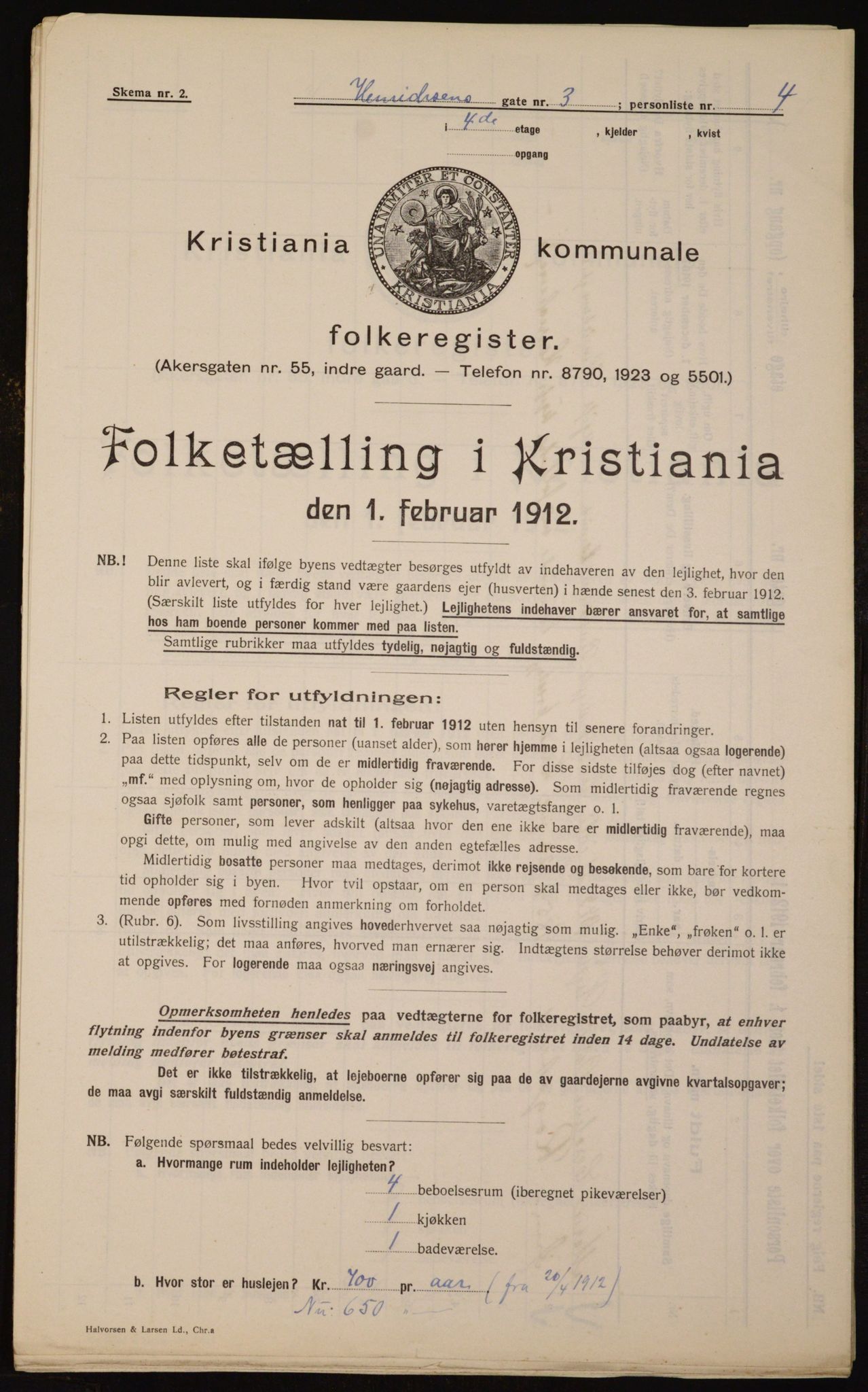 OBA, Municipal Census 1912 for Kristiania, 1912, p. 38894