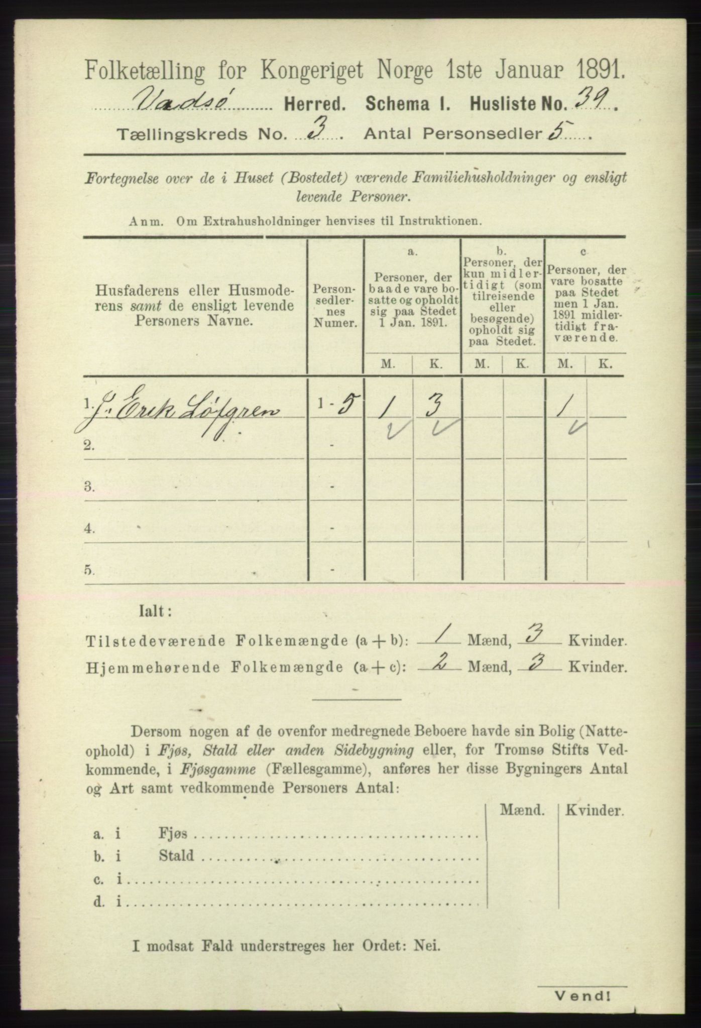 RA, 1891 census for 2029 Vadsø, 1891, p. 808