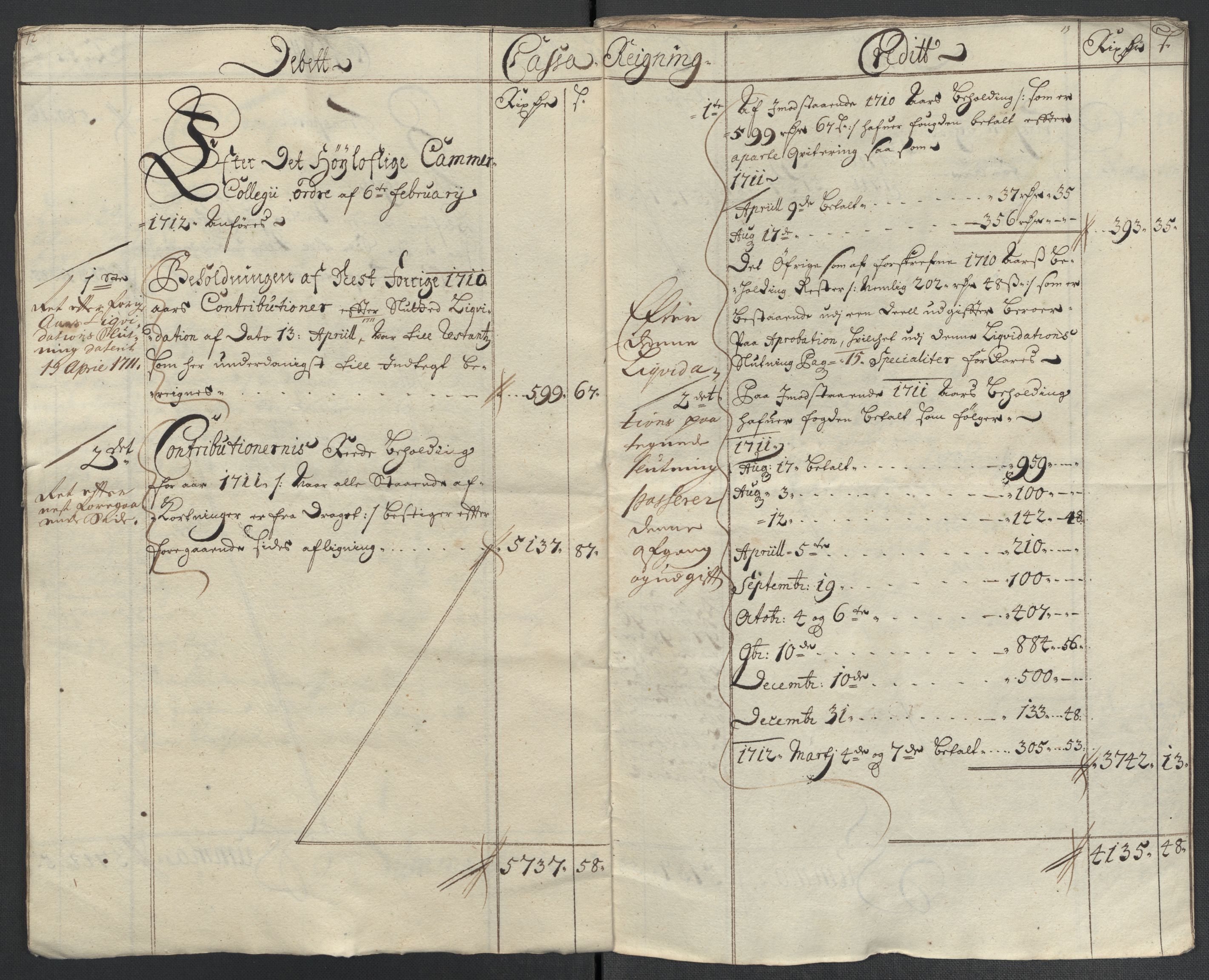 Rentekammeret inntil 1814, Reviderte regnskaper, Fogderegnskap, AV/RA-EA-4092/R55/L3660: Fogderegnskap Romsdal, 1711, p. 10