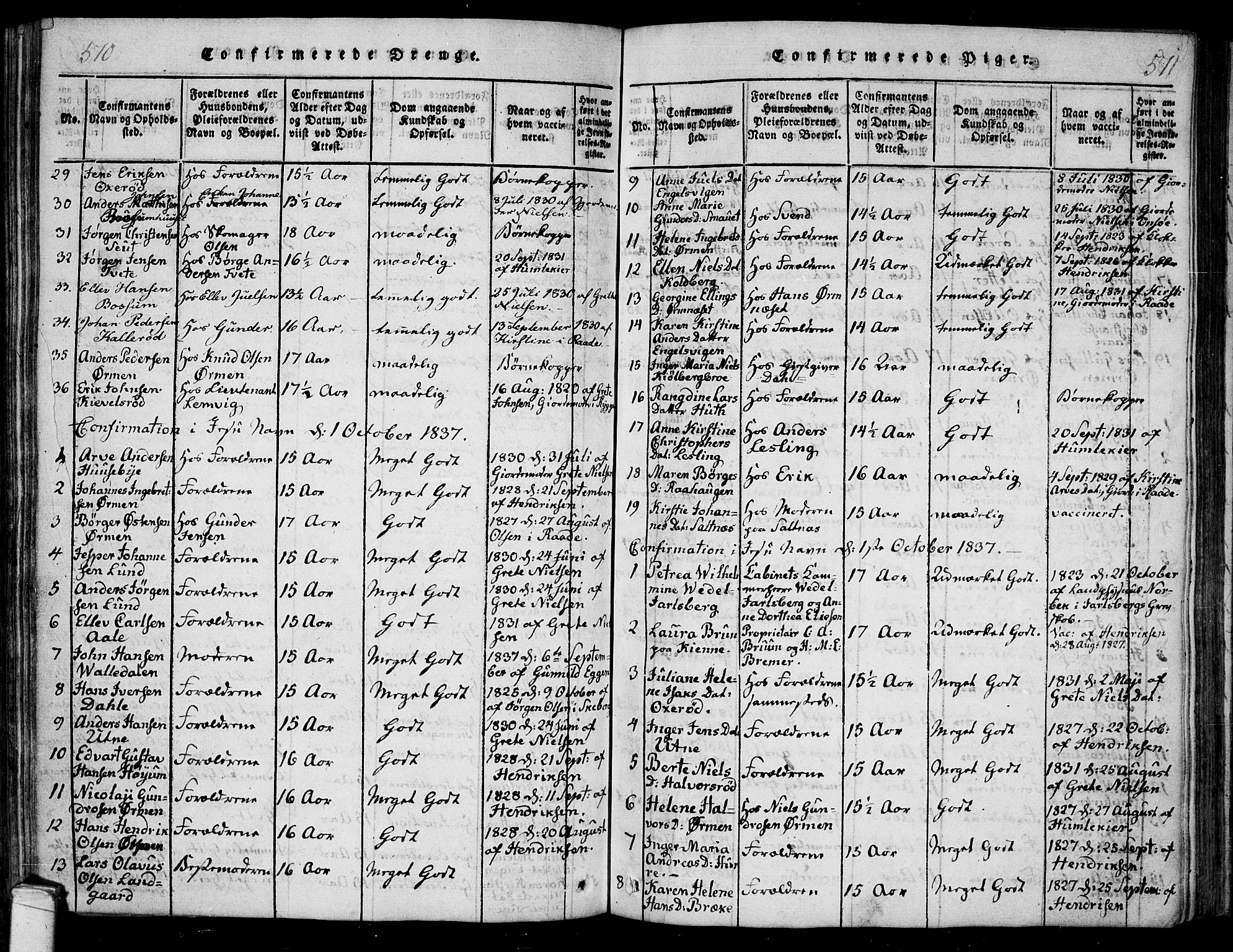 Onsøy prestekontor Kirkebøker, SAO/A-10914/F/Fa/L0002: Parish register (official) no. I 2, 1814-1840, p. 570-571