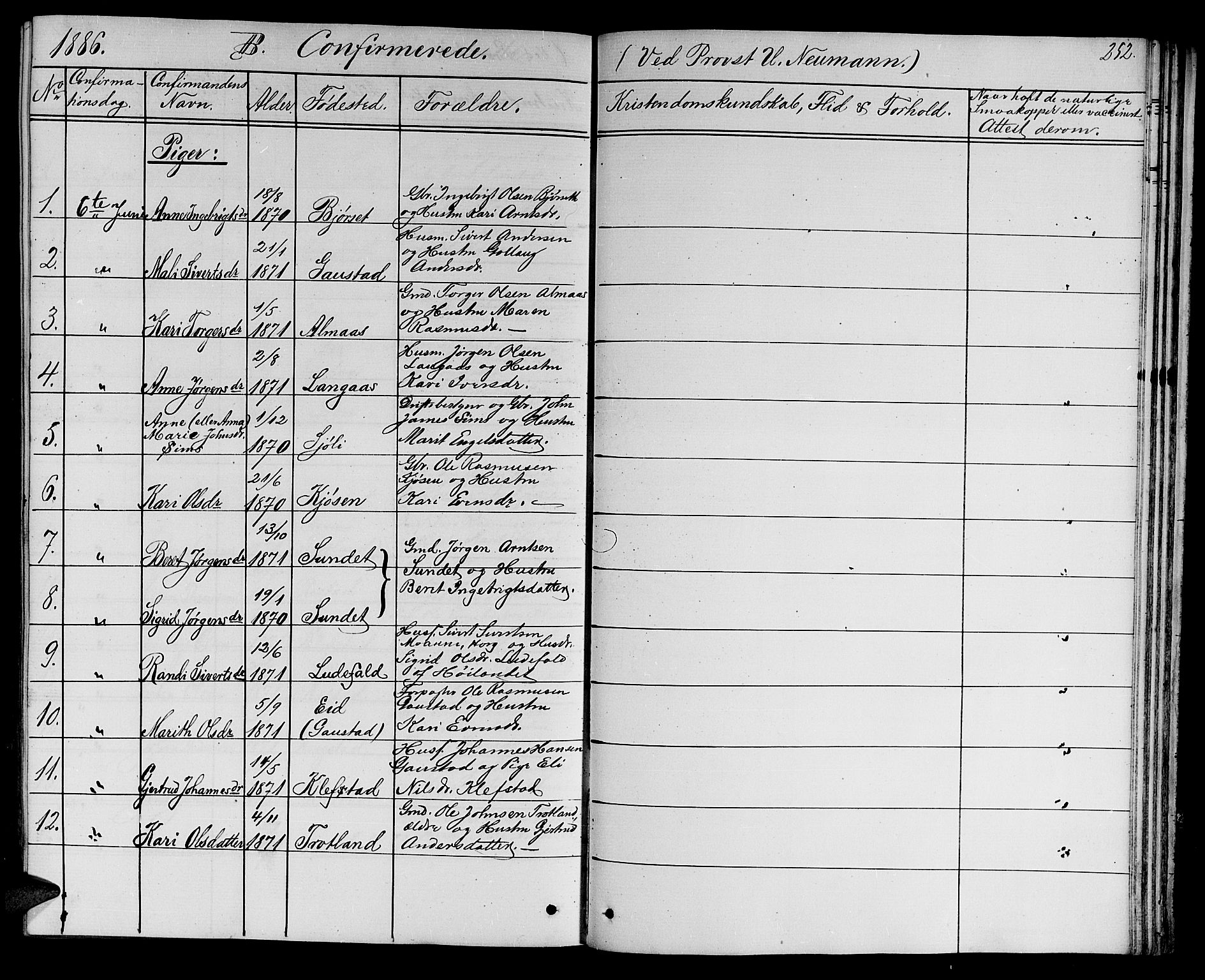 Ministerialprotokoller, klokkerbøker og fødselsregistre - Sør-Trøndelag, AV/SAT-A-1456/694/L1131: Parish register (copy) no. 694C03, 1858-1886, p. 252