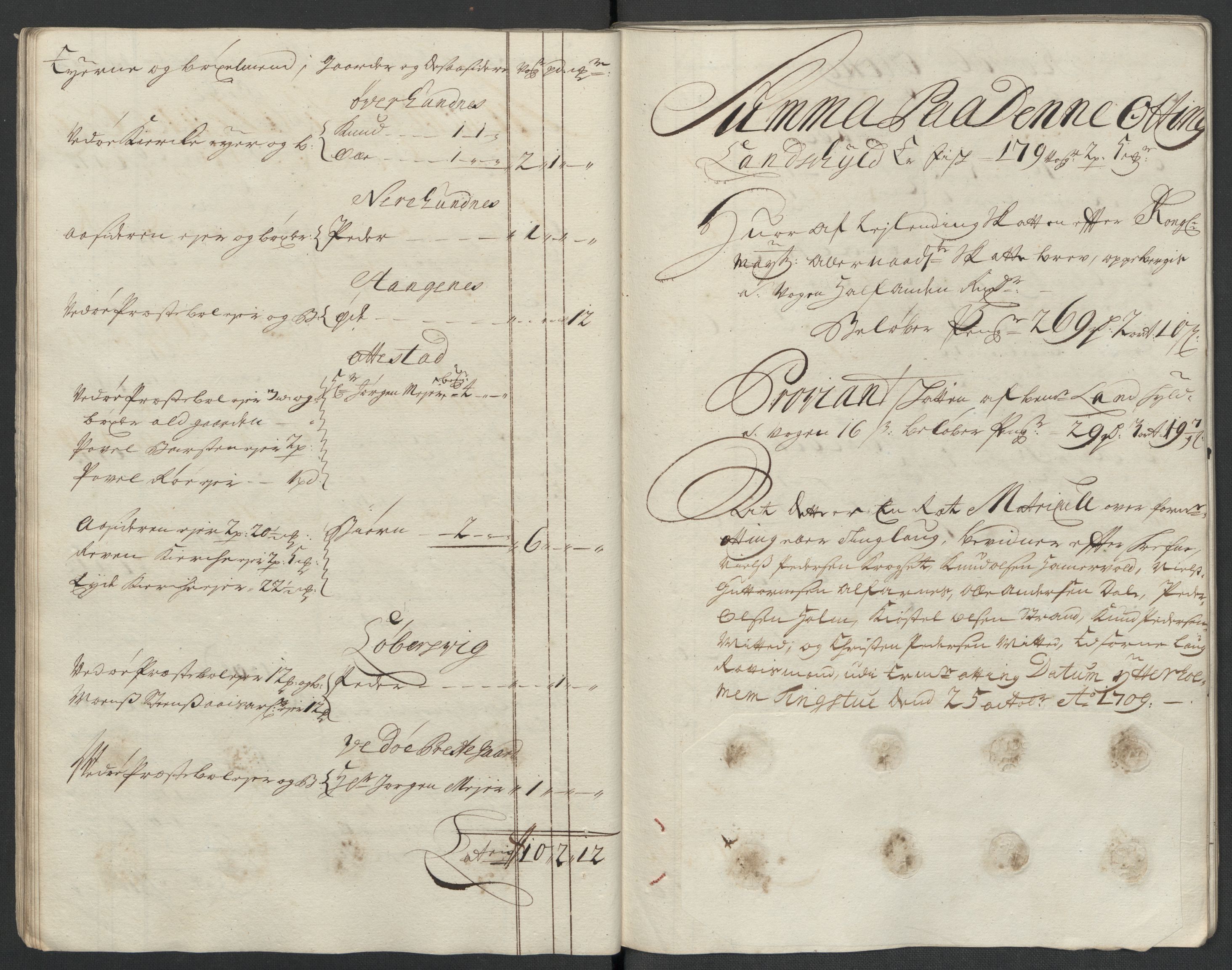 Rentekammeret inntil 1814, Reviderte regnskaper, Fogderegnskap, RA/EA-4092/R55/L3659: Fogderegnskap Romsdal, 1709-1710, p. 53