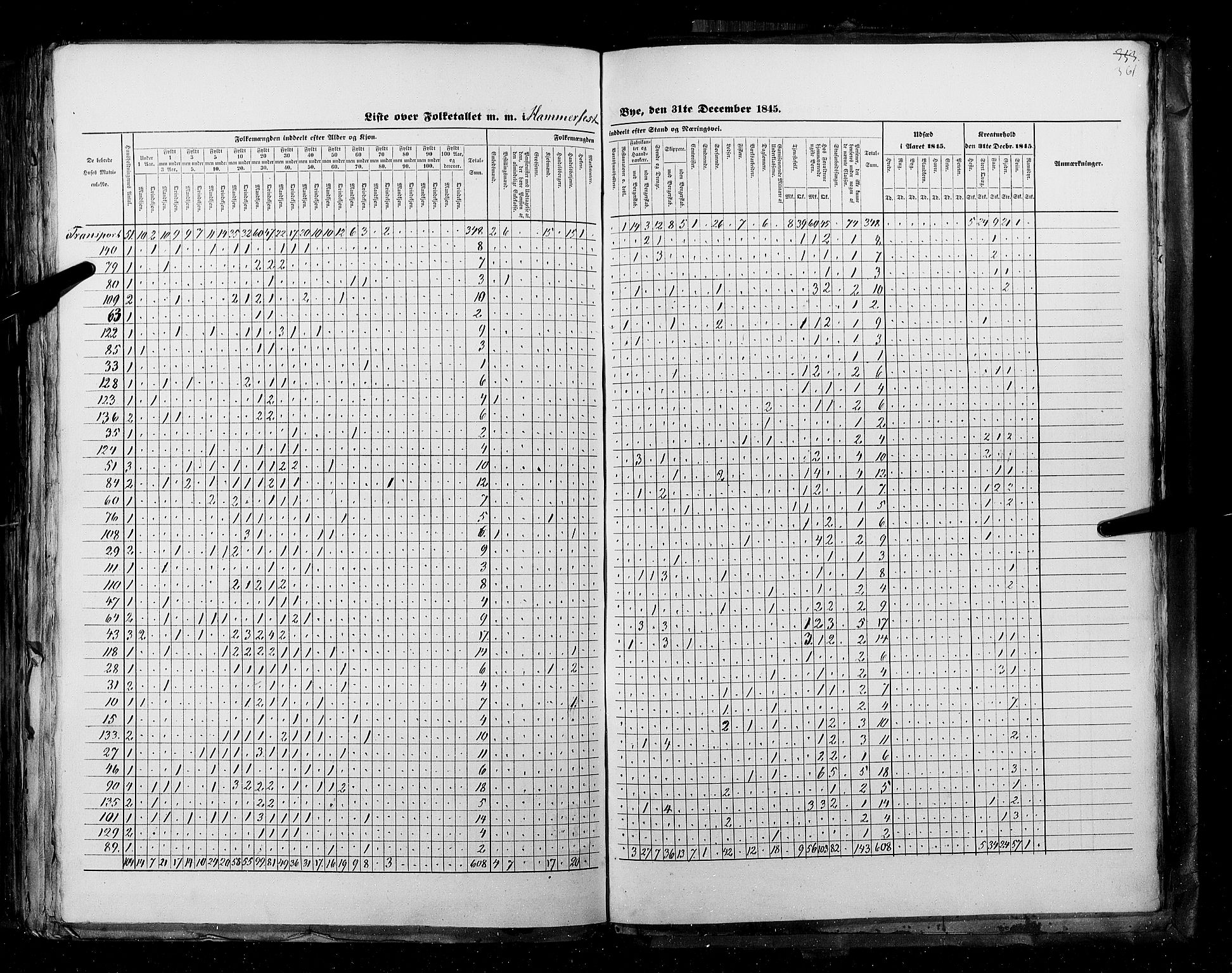 RA, Census 1845, vol. 11: Cities, 1845, p. 361