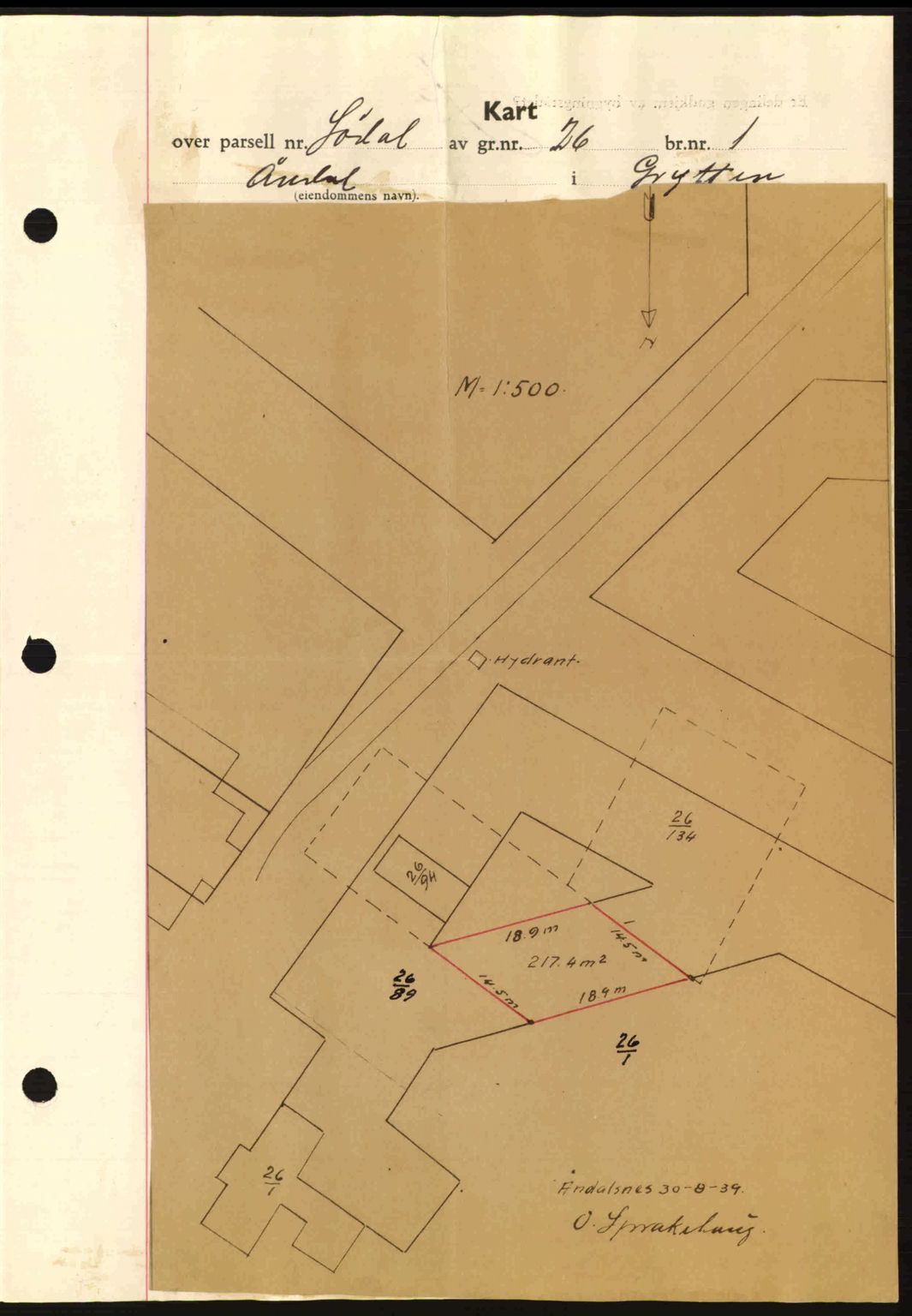 Romsdal sorenskriveri, AV/SAT-A-4149/1/2/2C: Mortgage book no. A7, 1939-1939, Diary no: : 1951/1939