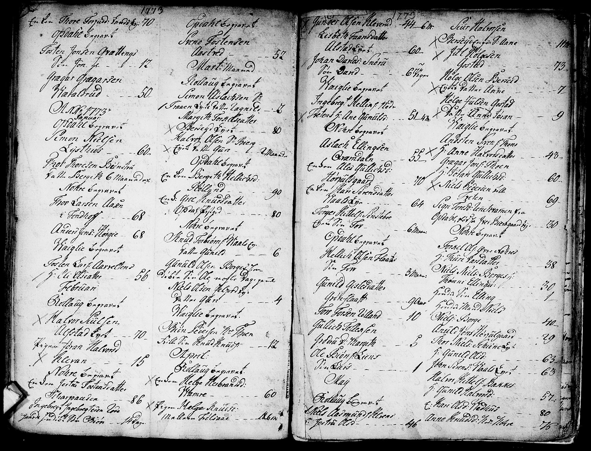 Rollag kirkebøker, SAKO/A-240/F/Fa/L0003: Parish register (official) no. I 3, 1743-1778, p. 263